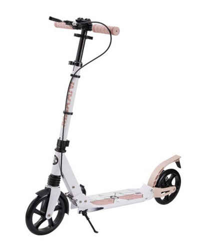 Makani Cityroller Scooter Lunox klappbar, Seitenständer, Handbremse, ABEC7-Lager, Aluminium