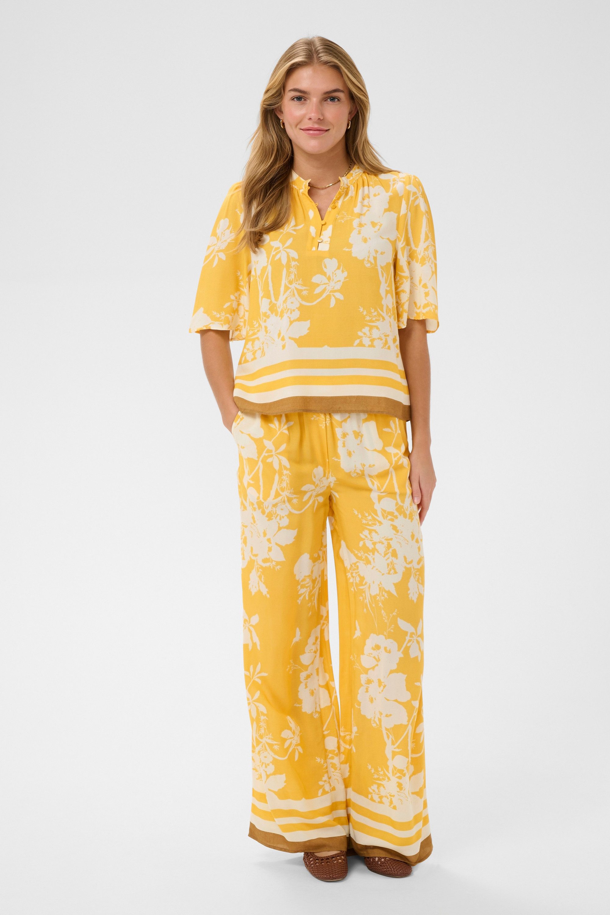 Saint Tropez Kurzarmbluse Kurzarm-Bluse RashedaSZ