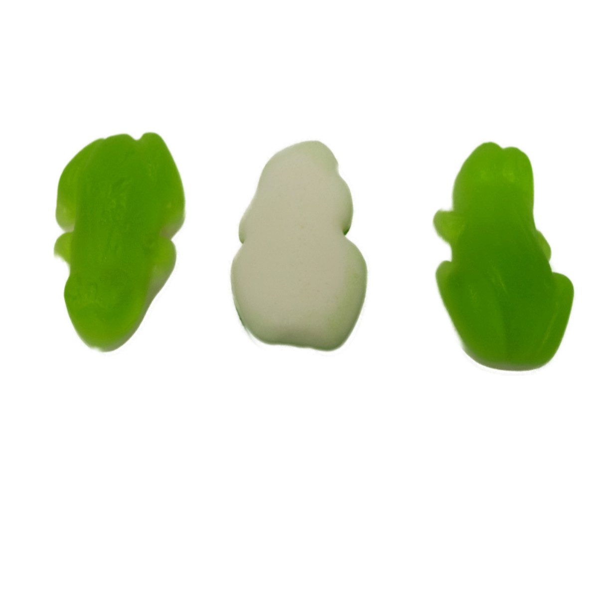 Frisia Süßigkeit, Frisia Fruchtgummi grüne Frösche mit Schaumzucker Boden 3000g