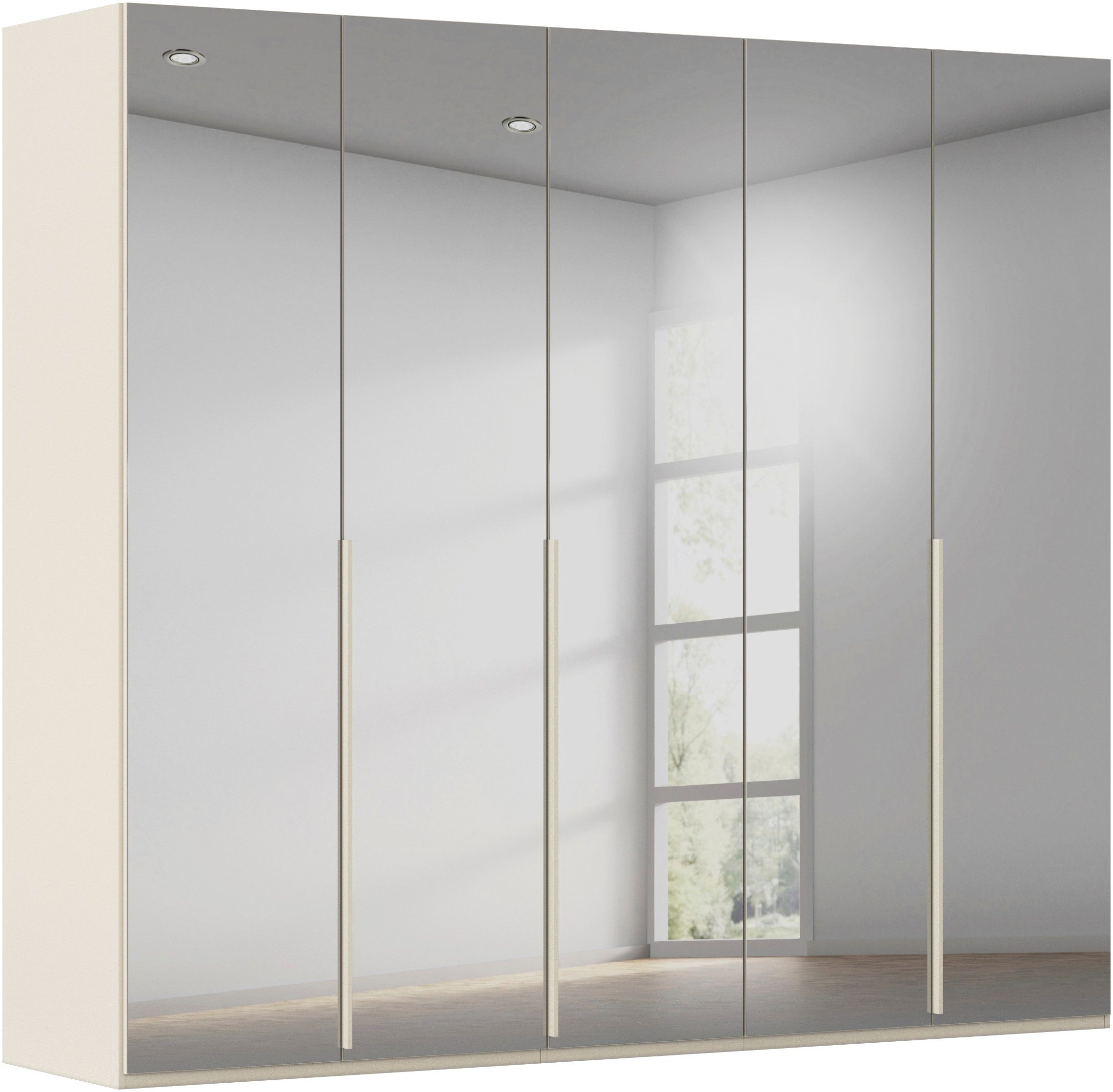 LeGer Home by Lena Gercke Kleiderschrank Schrank Garderobe Ankleide Schlafzimmer Flur SERINA Eyecatcher (3 verschiedene Ausstattungen BASIC/CLASSIC/PREMIUM (inkl. SOFT-CLOSE) in 6 Breiten (101 - 401 cm) mit Front Glas oder Dekor MADE IN GERMANY