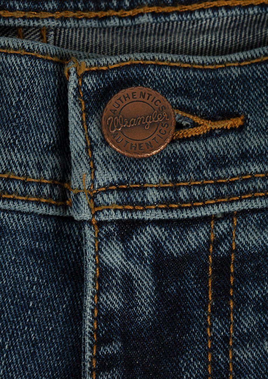stonewash Wrangler Jeanshose Texas mit Stretchanteil (W12133010) Straight-Jeans