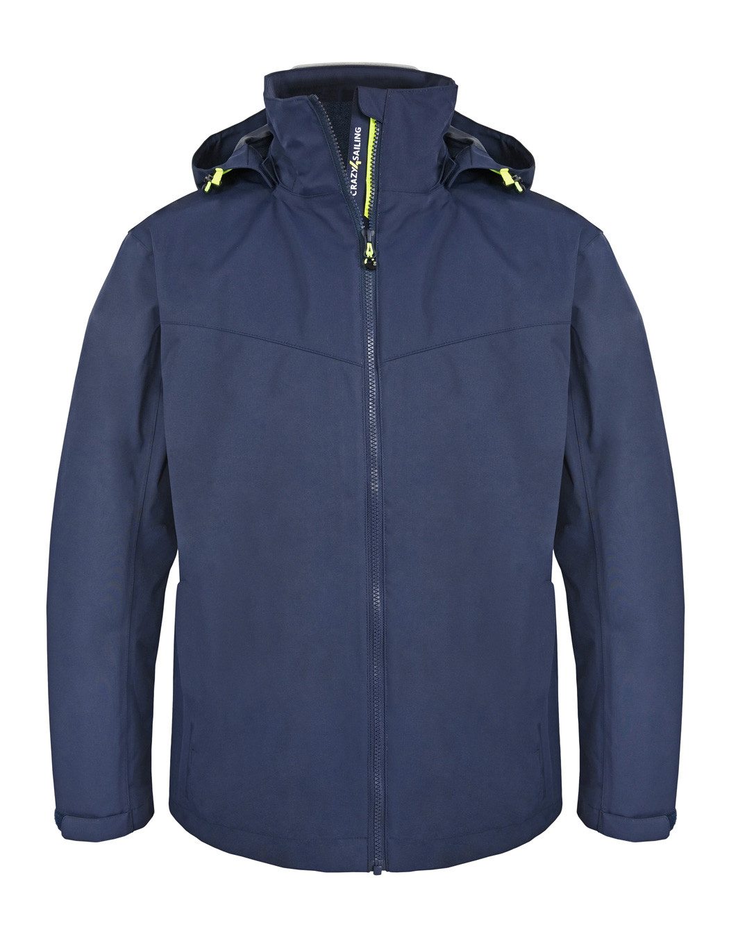 crazy4sailing Regenjacke Herren Texel Thermo Segeljacke Marineblau L
