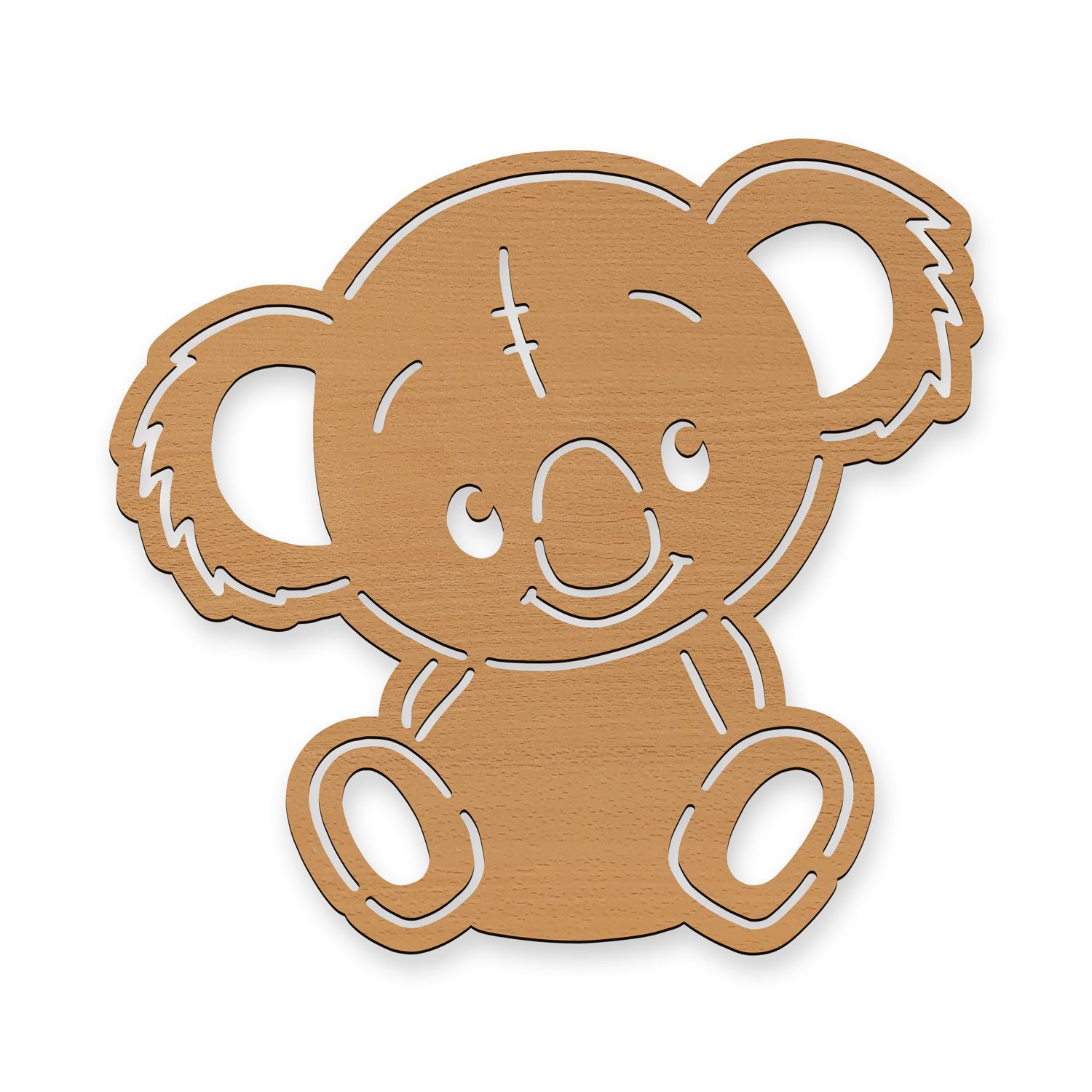 Namofactur LED Nachtlicht Koala Bär Kinderzimmer Nachtlicht Kinder Wandlampe I MDF Holz, LED fest integriert, Warmweiß