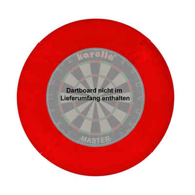 Karella Dart-Wandschutz Catchring EVA 4-teilig rot, Dart Board Surround Border Umrandung für Dartscheibe Board