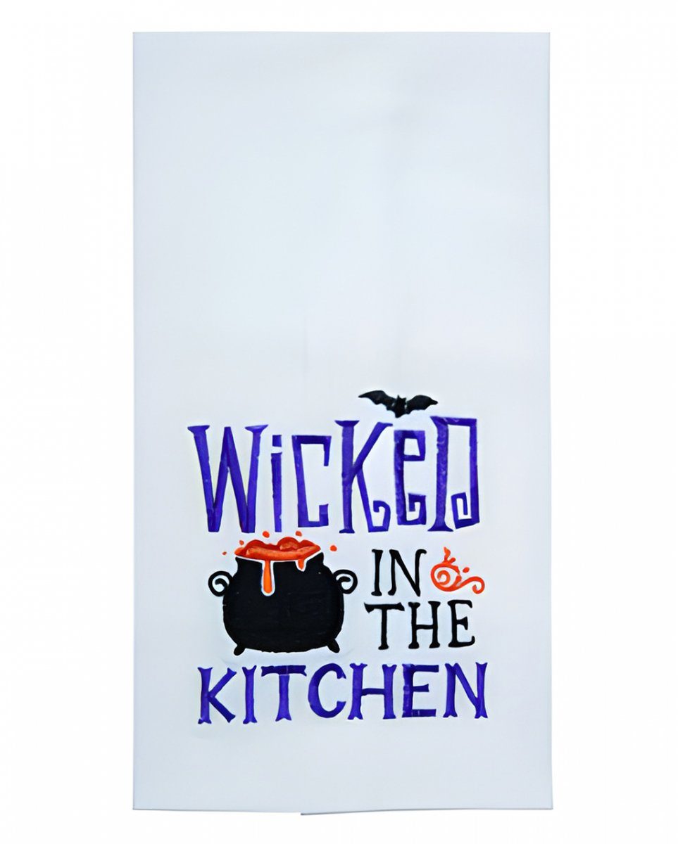 Horror-Shop Dekofigur Wicked in the Kitchen Geschirrtuch als Halloween H