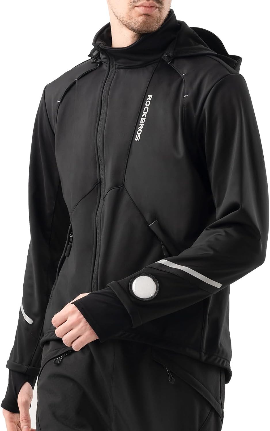 ROCKBROS Fahrradjacke Herren Softshell Radjacke winddicht wasserdicht atmungsaktiv