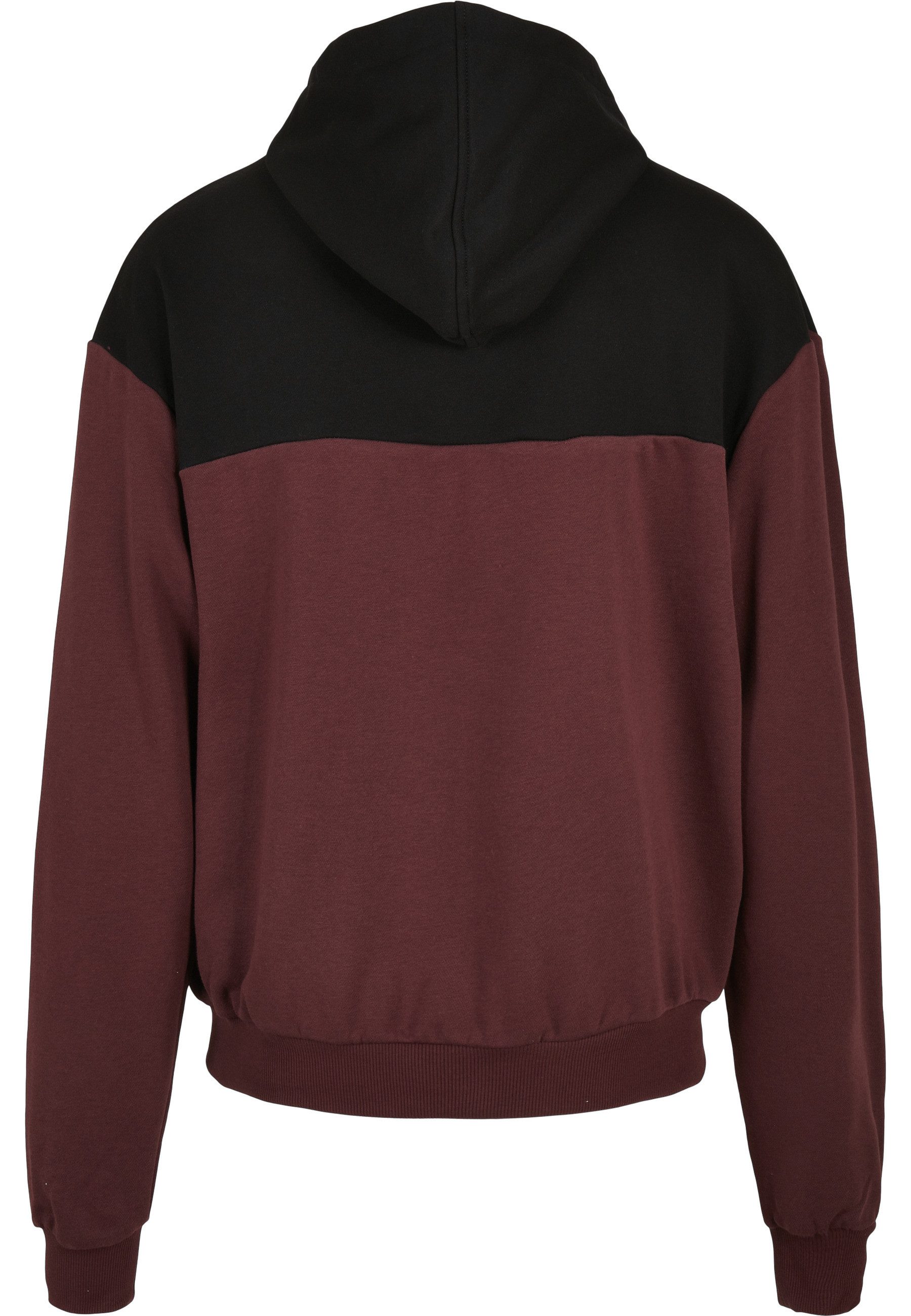 URBAN CLASSICS Rundhalspullover Urban Classics Herren Upper Block Hoody (1-tlg)