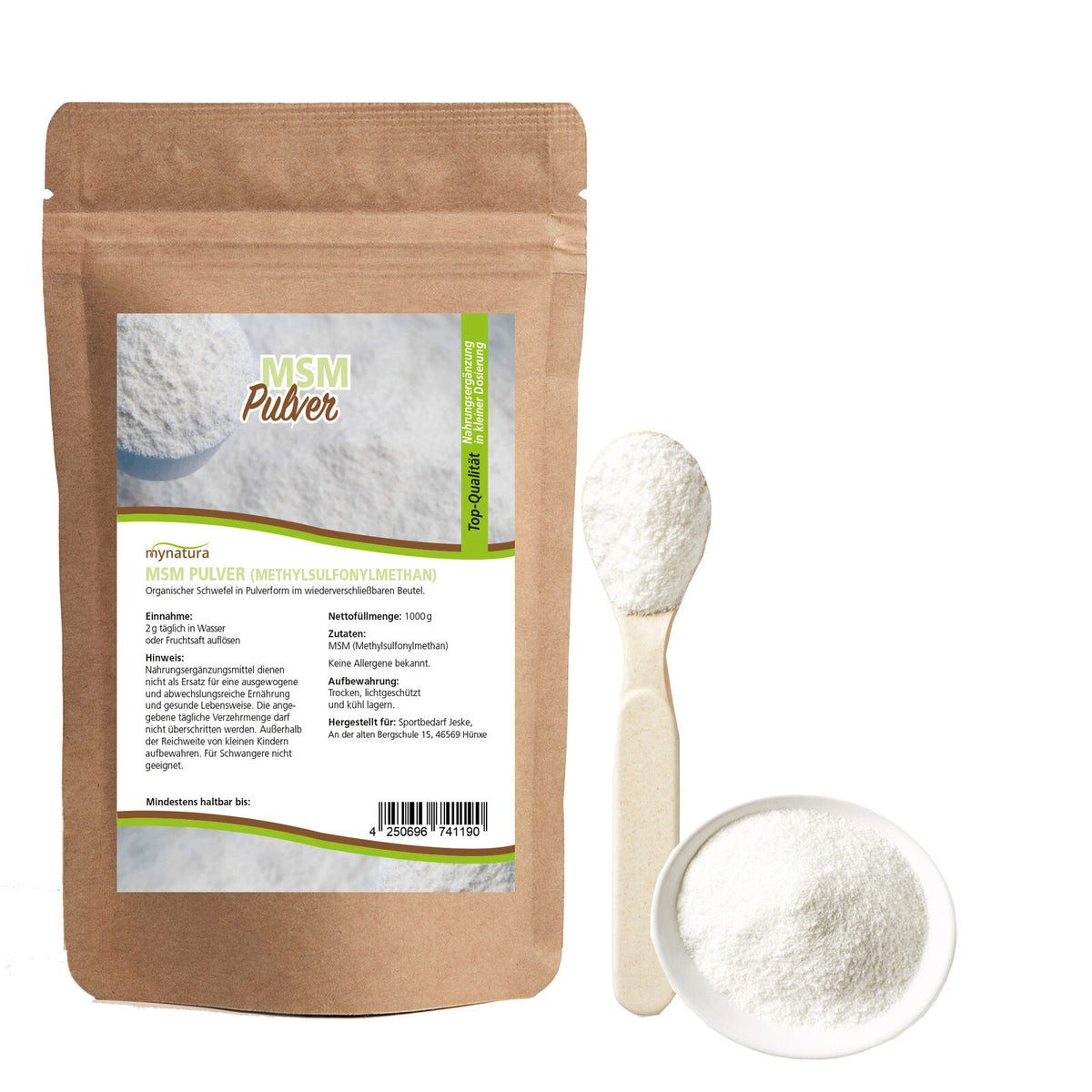 Mynatura Mynatura MSM Pulver Pulver, 1 er 1000 g