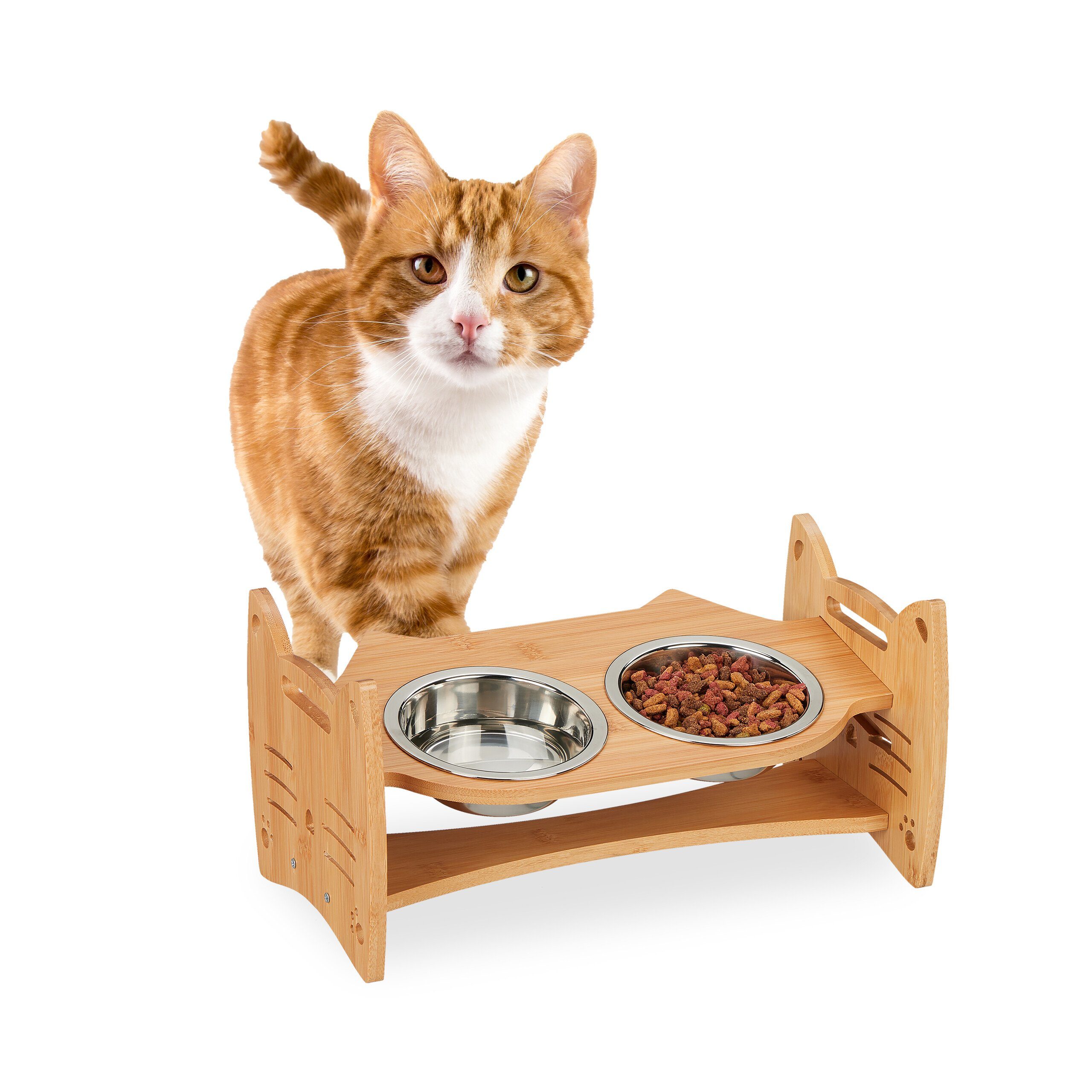 Futterstation Höhenverstellbare Futterstation Katze