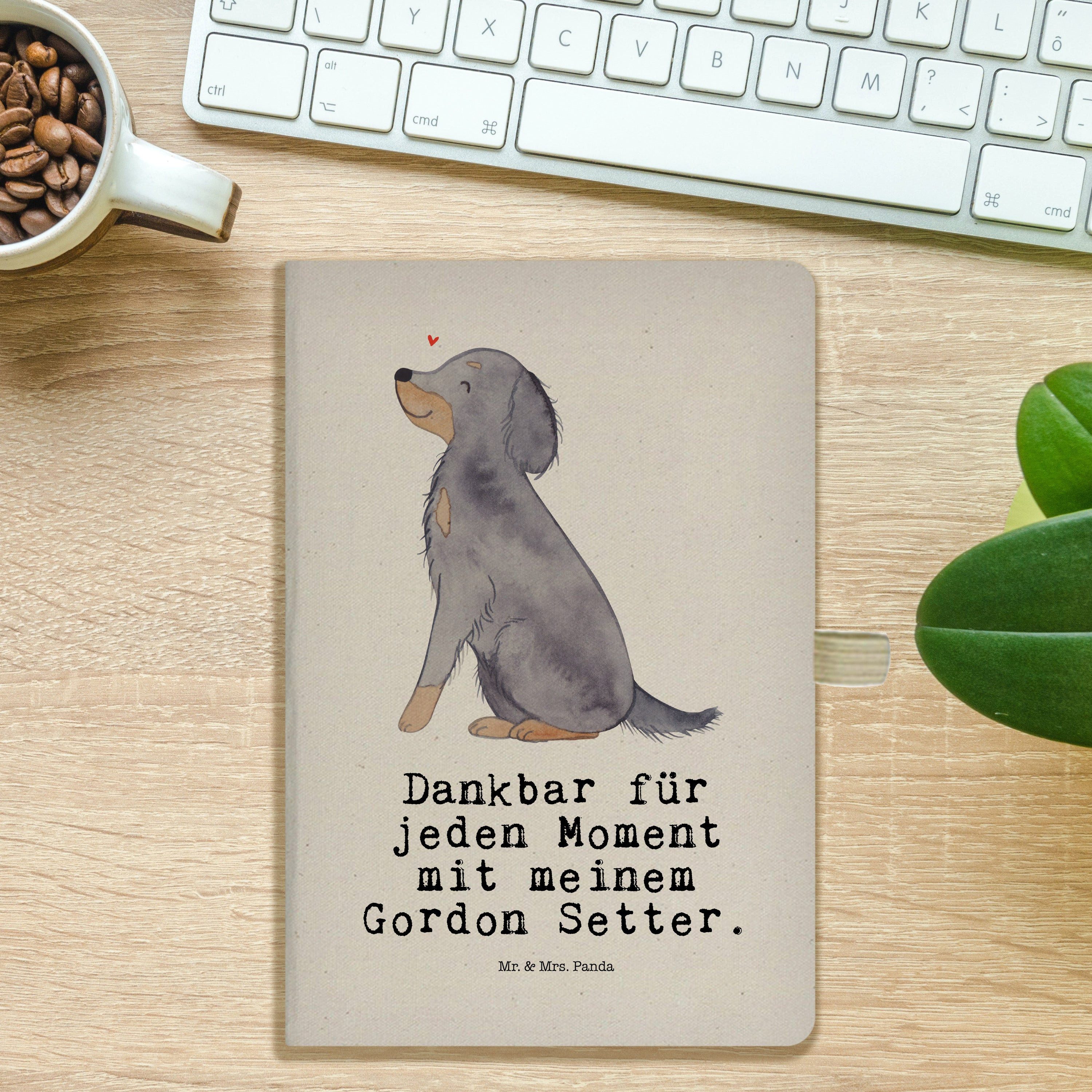 Thumbnail - Mr. & Mrs. Panda Notizbuch Gordon Setter Moment - Transparent - Geschenk, Notizheft A5, A5 Notiz Mr. & Mrs. Panda, Hochw...