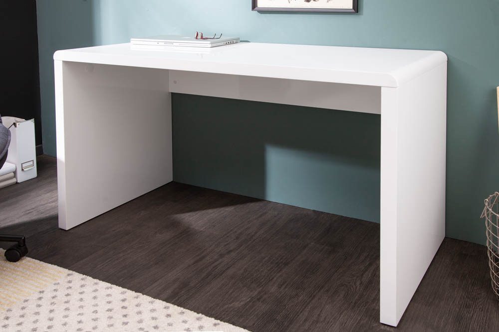 riess-ambiente Schreibtisch FAST TRADE 120cm weiß, Arbeitszimmer · Hochglanz · Modern Design · Home Office