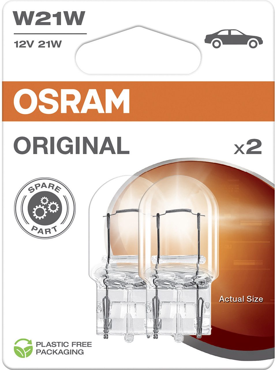 KFZ-Ersatzleuchte Osram Signallampe W21W Original 2.0 2 Stück