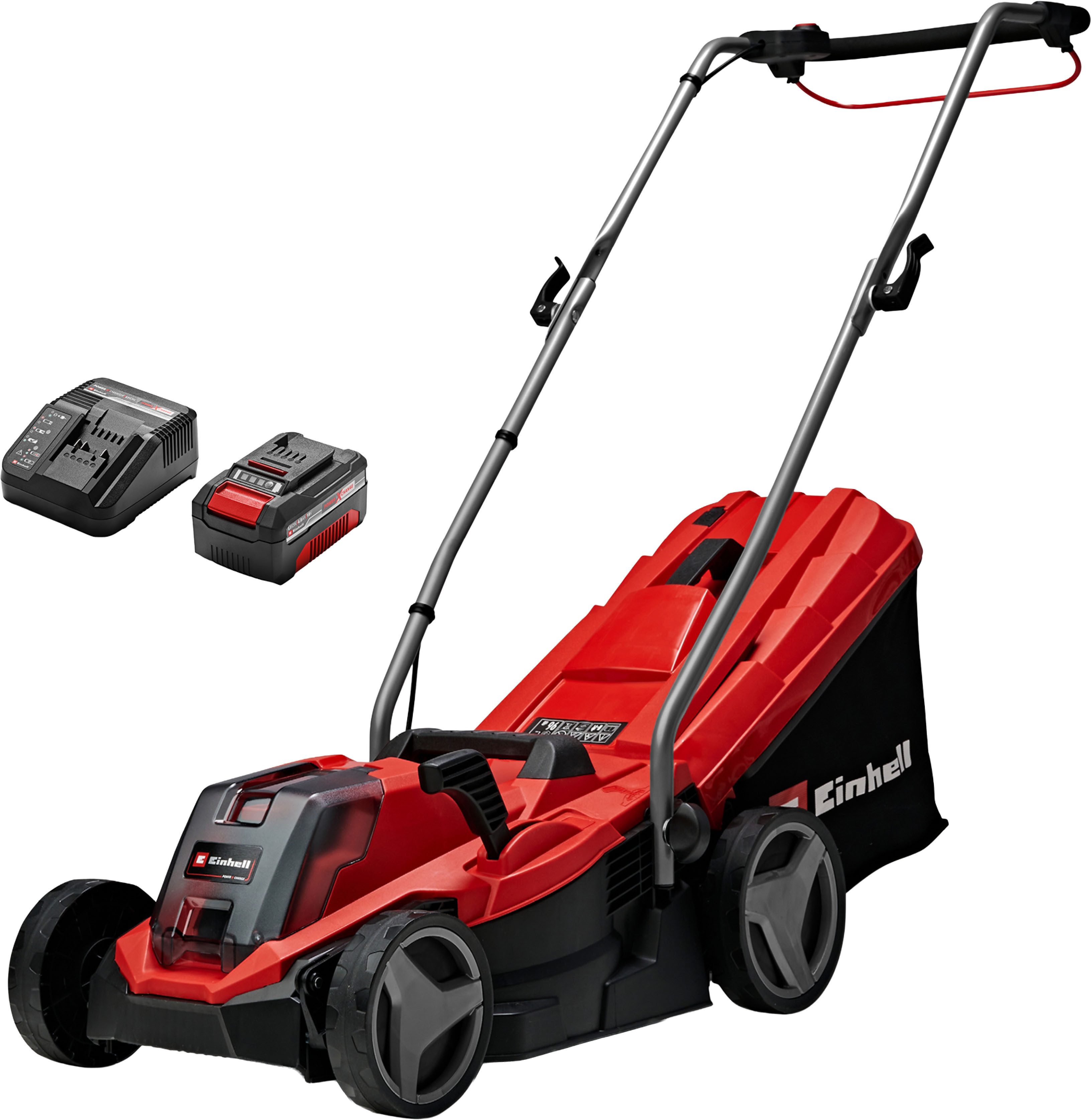 Einhell Akkurasenmäher GE-CM 18/33 Li SET, 33 cm Schnittbreite, (Set), mit Akku 18V/4,0 Ah und Ladegerät