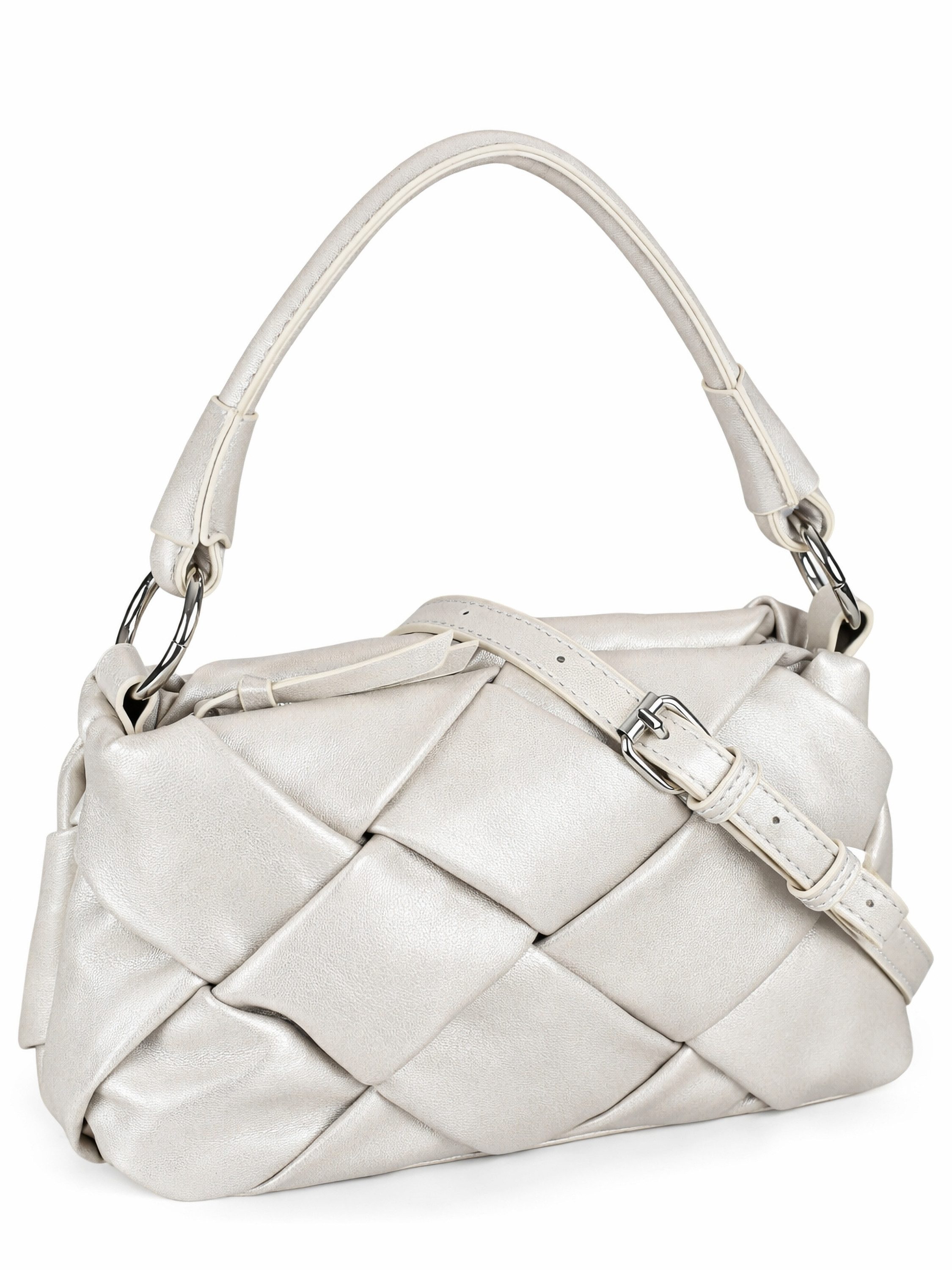 COLLEZIONE ALESSANDRO Schultertasche Giorgia, Elegante Flechttasche mit Trageriemen