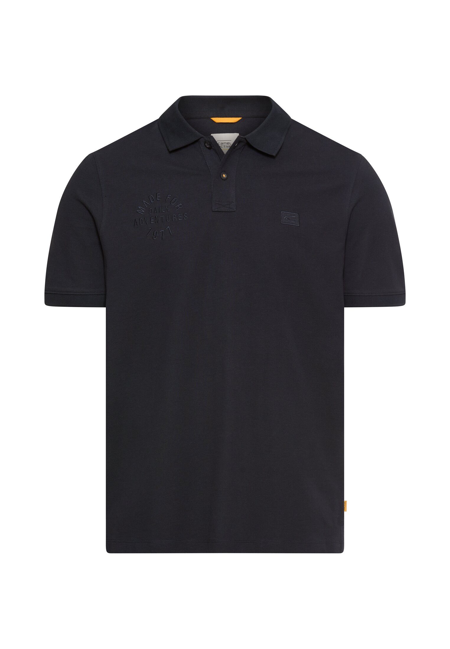 camel active Poloshirt mit Stickerei auf der Brust