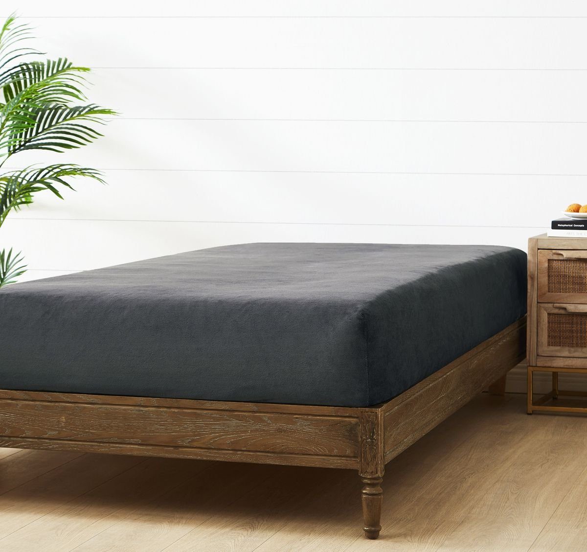 JACK Spannbettlaken Teddy Flausch Cashmere Touch Weiß Grau Anthrazit, Micro günstig online kaufen