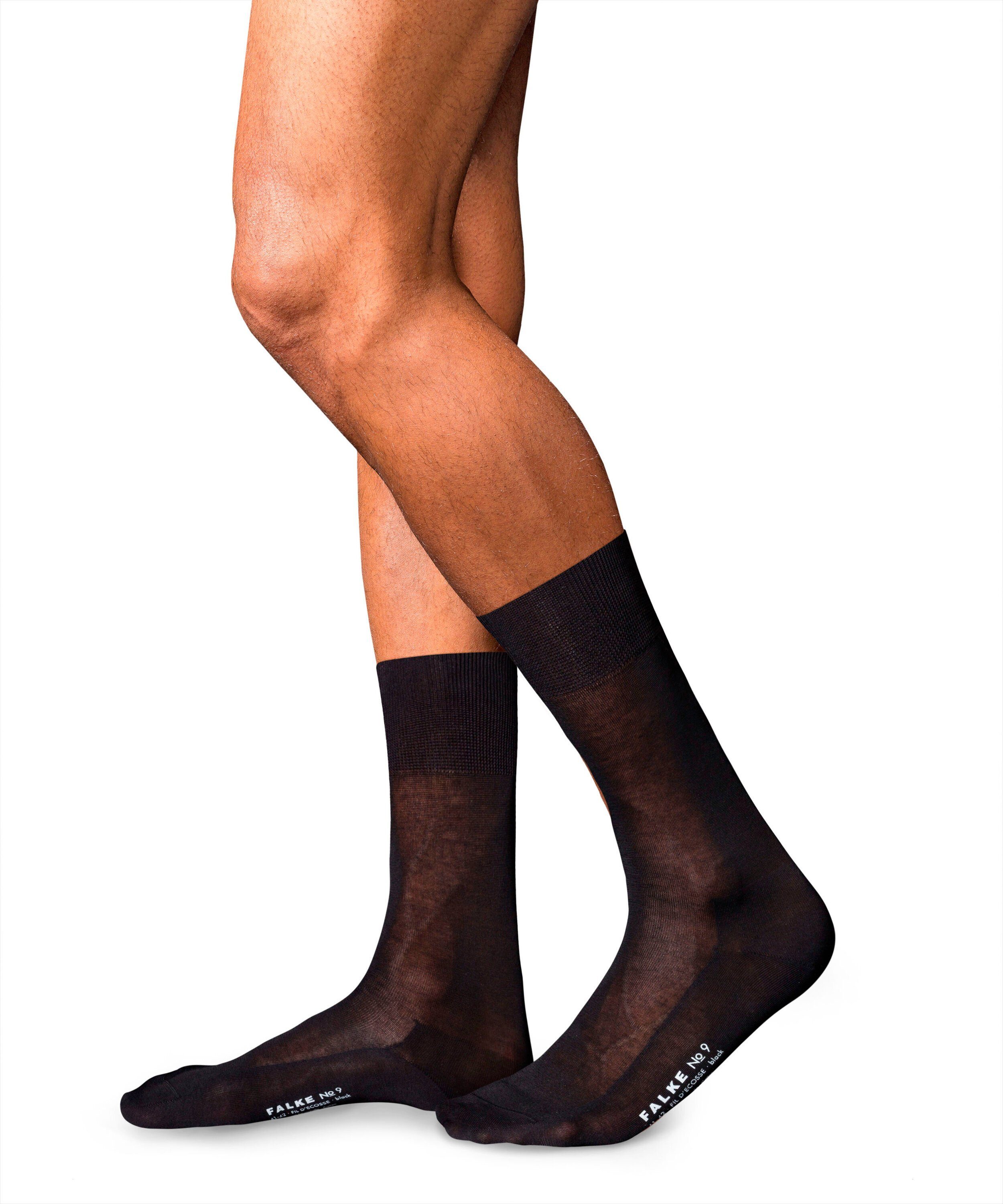 FALKE Socken FALKE No. 9 Pure Fil d´Écosse Herren (1-Paar) mit reiner ägyptischer Baumwolle