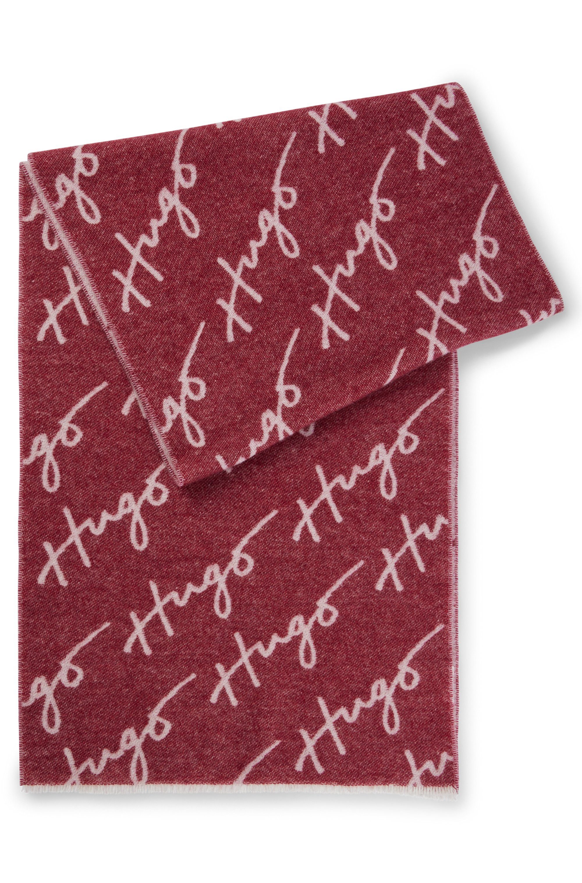 HUGO Schal Byanca 40*180, mit Logoschriftzug günstig online kaufen