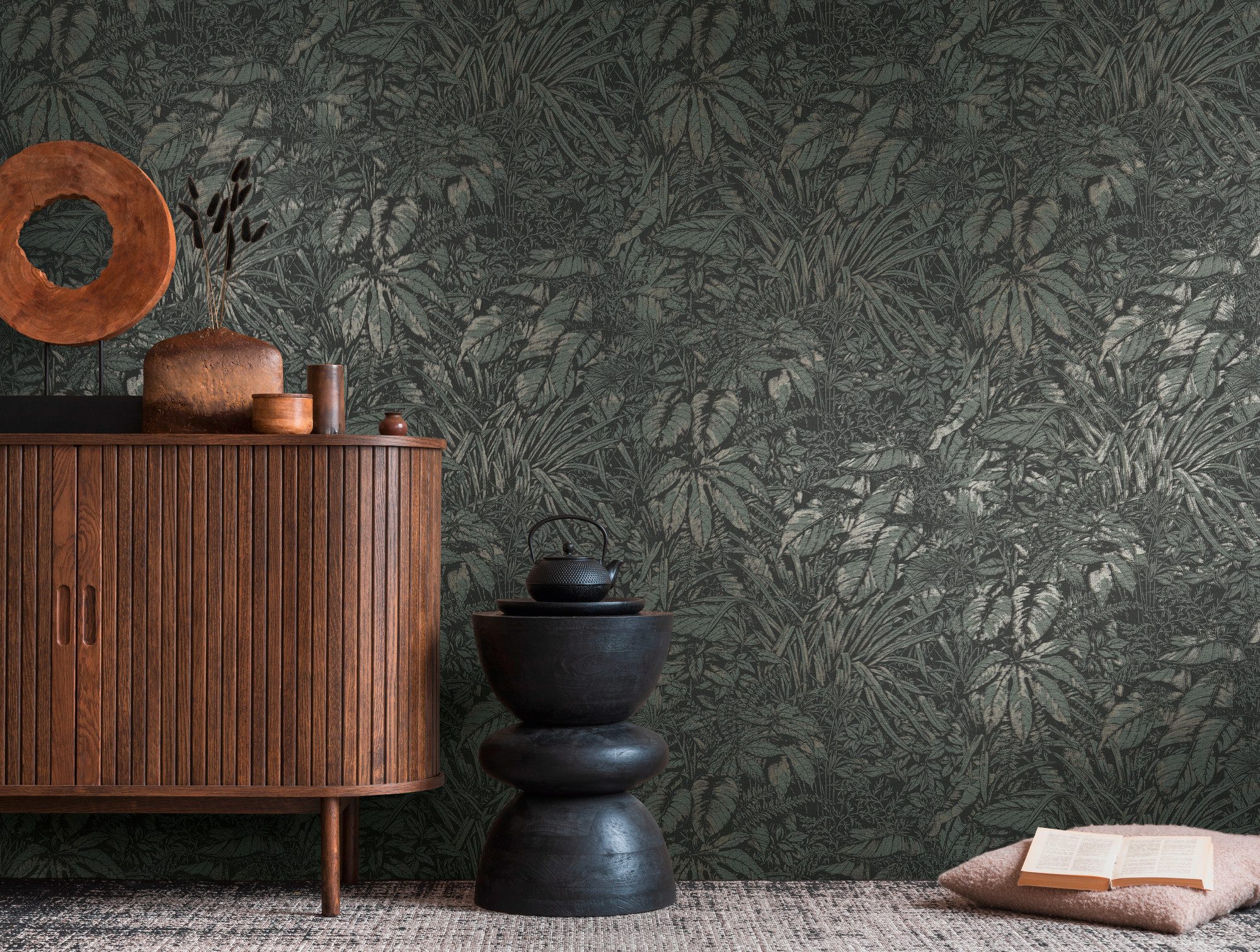 living walls Vliestapete Smart Surfaces Natur-Tapete Mustertapete Floral Na günstig online kaufen