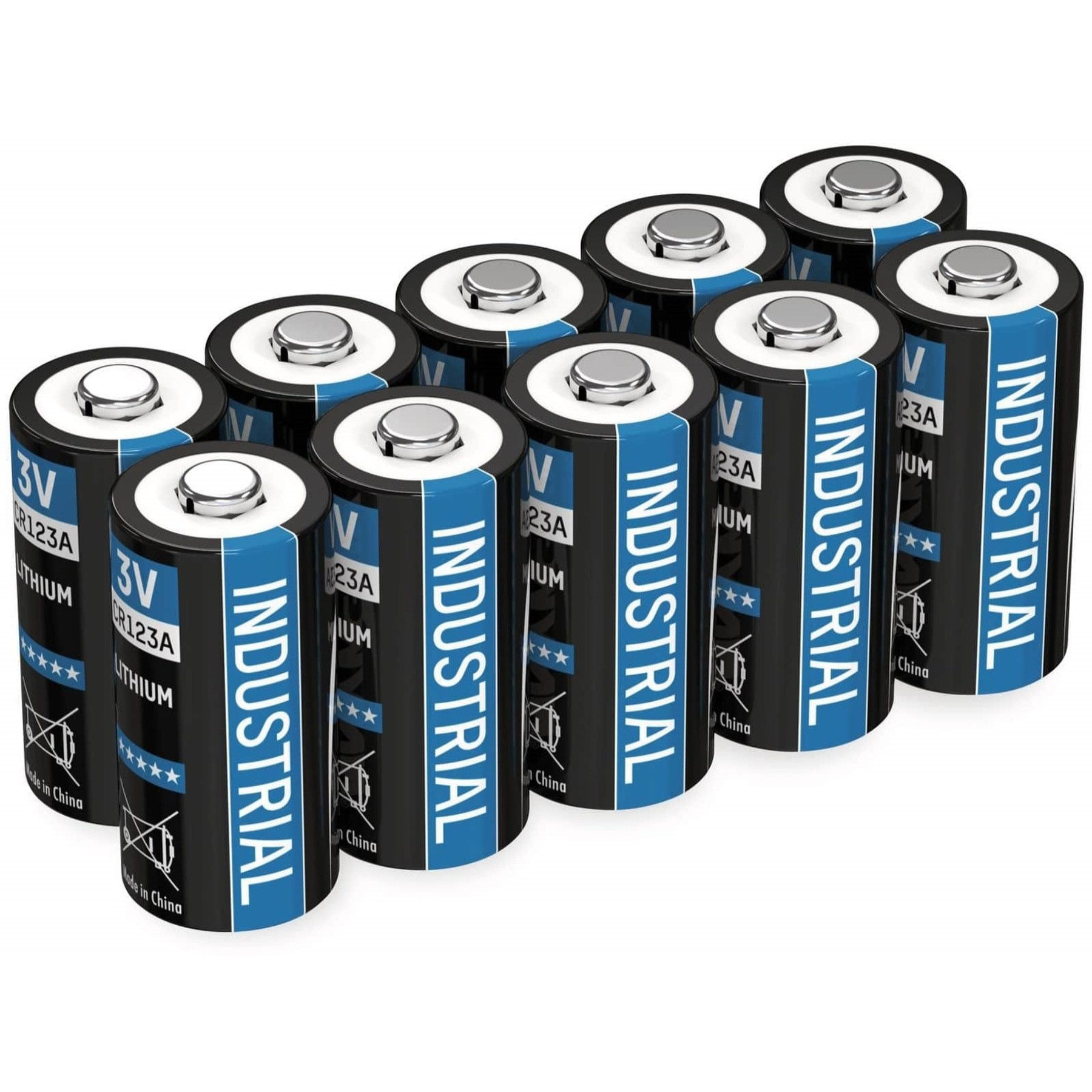 ANSMANN Lithium-Batterie CR123A, 10 Stück Batterie