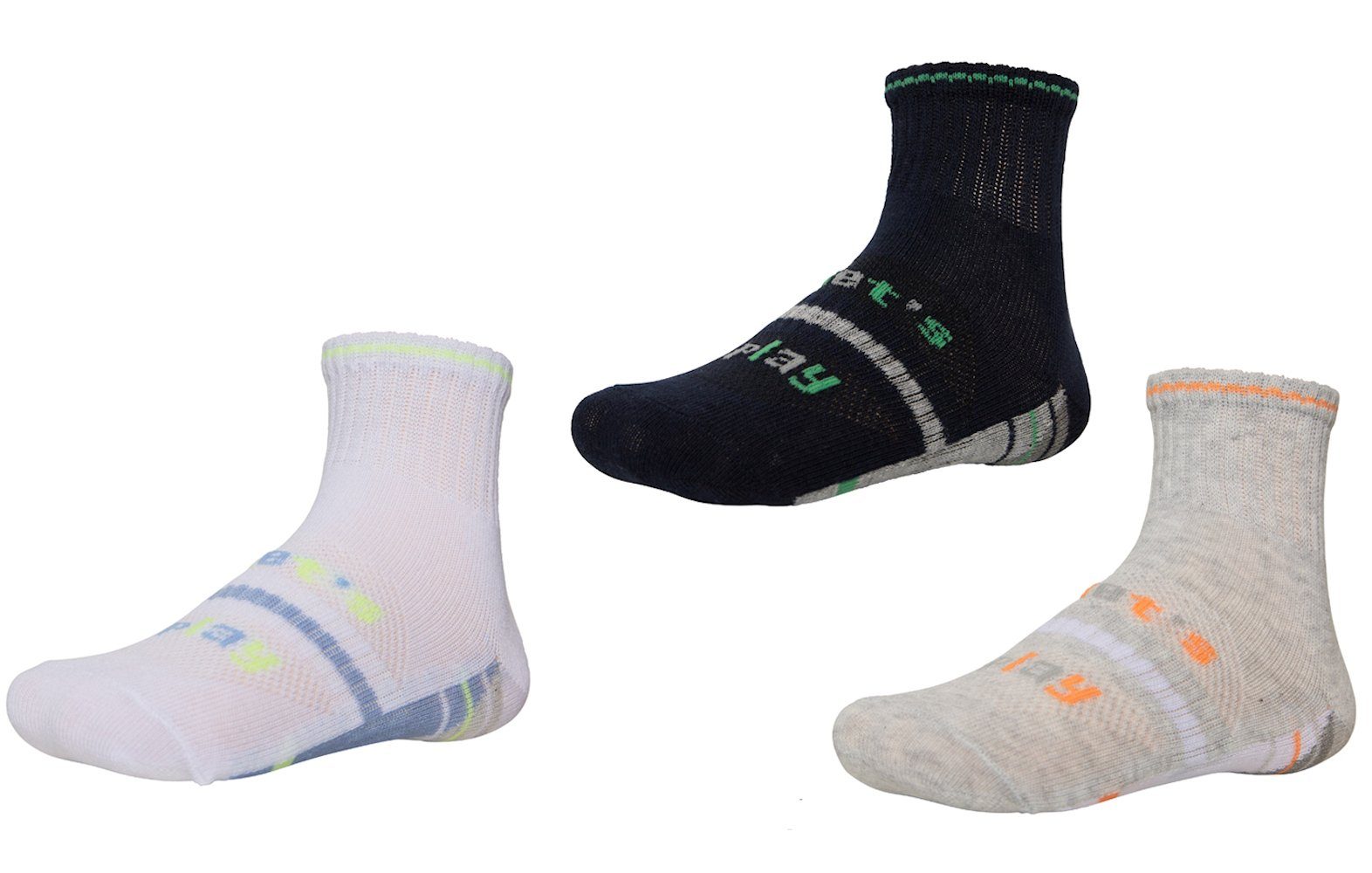 YSABEL MORA Socken Ysabel Mora Kindersocken Strümpfe Let's play 3er Pack Socken (3-Paar)