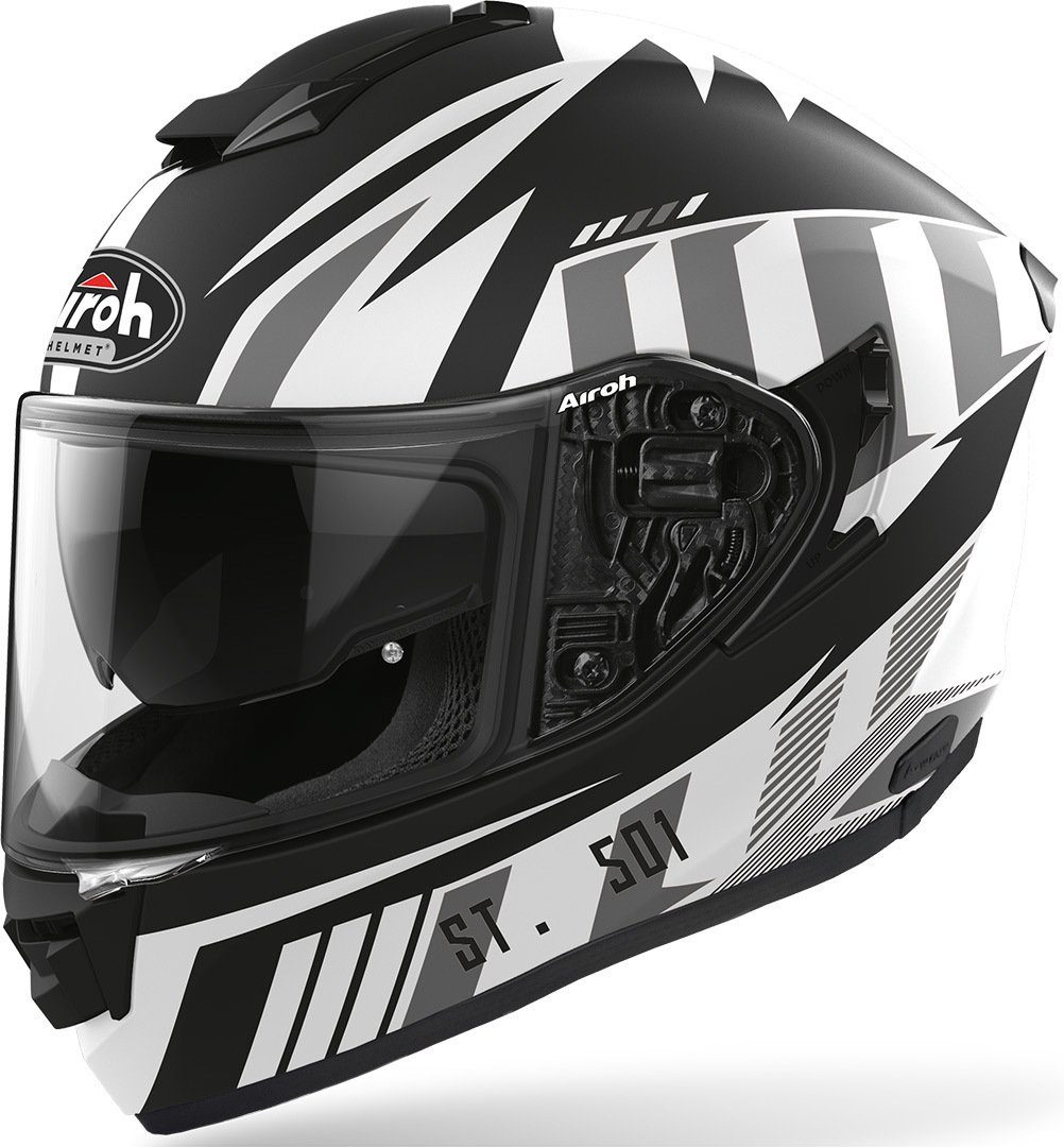 Airoh Motorradhelm ST 501 Blade Helm, integriertes Sonnenvisier