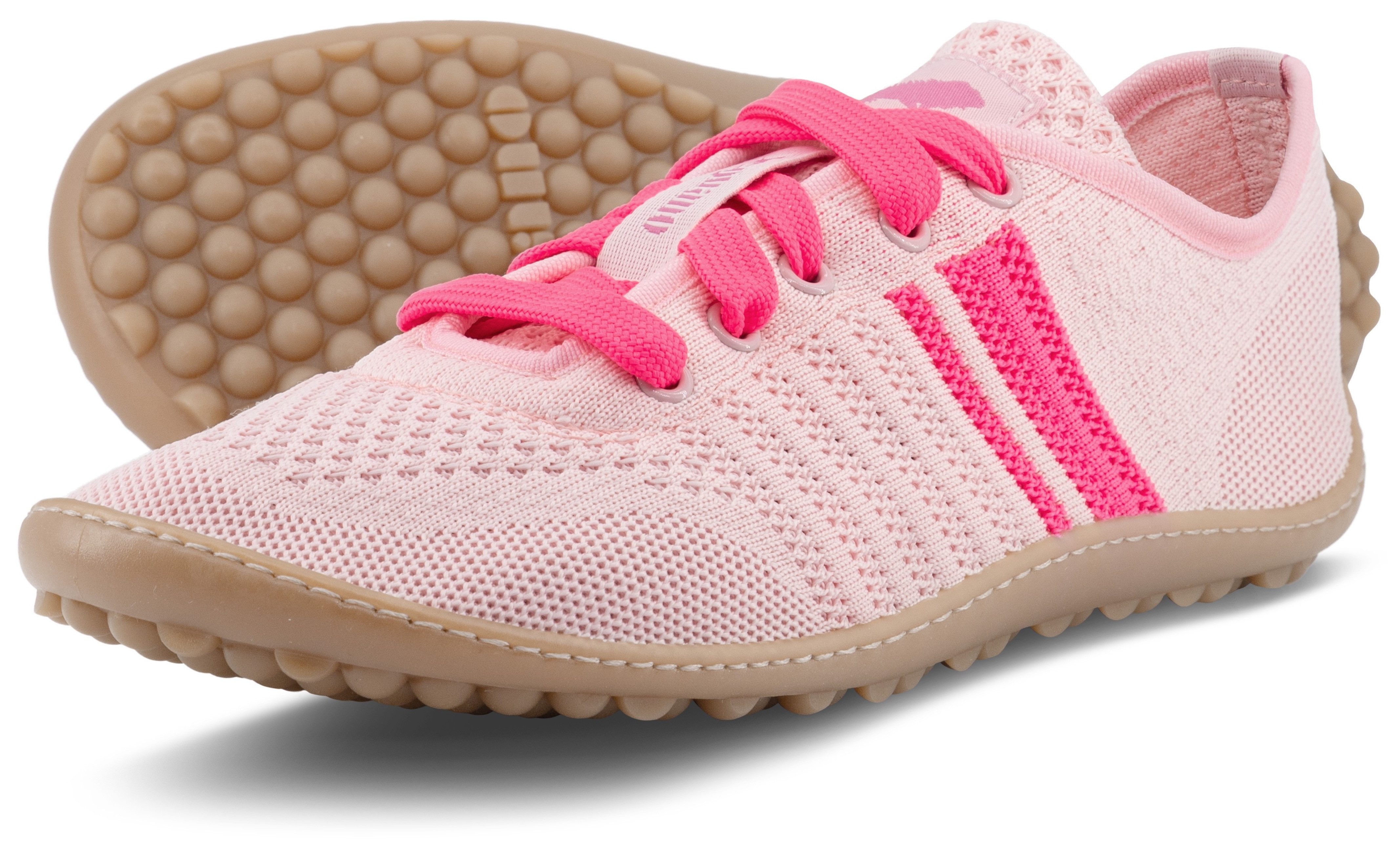 Leguano CARIBEO Barfußschuh Bequemschuh, Schnürschuh mit Kontrastbesatz