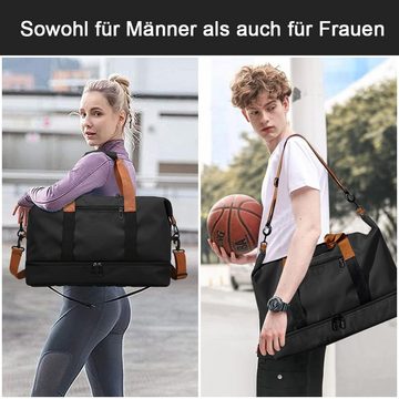 NUODWELL Sporttasche Sporttasche für Damen und Herren, Reisetasche Groß Handtasche