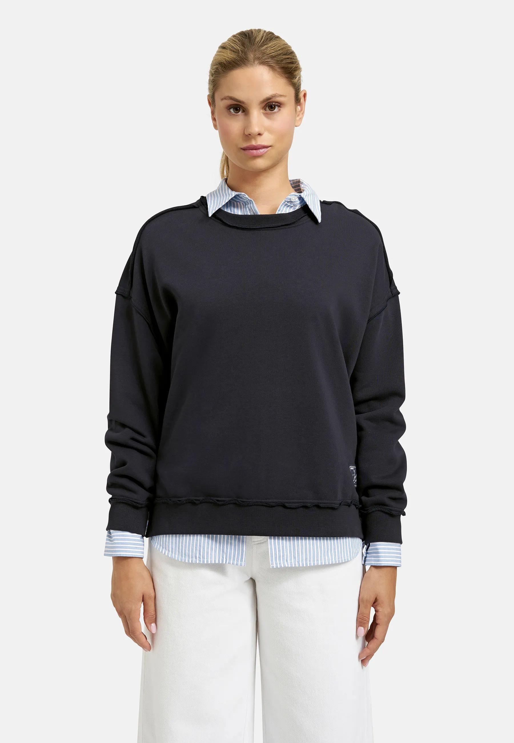 Smith & Soul Sweatshirt mit kreativem Rücken-Design, Rundhals