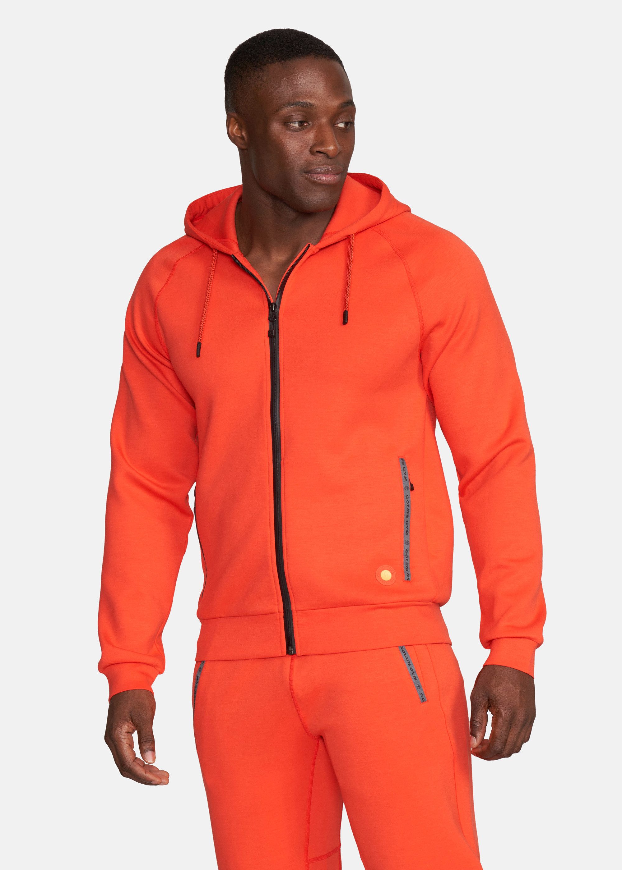 GOLD'S GYM APPAREL Trainingsjacke GENE Reflektierendes Band an Seitentaschen