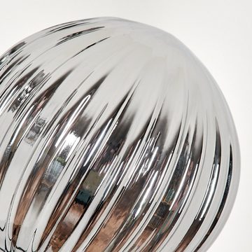 hofstein Stehlampe Stehlampe aus Metall/Riffelglas in Schwarz/Rauchfarben, ohne Leuchtmittel, Leuchte mit Glasschirmen (10cm), dimmbar, 6x G9, ohne Leuchtmittel