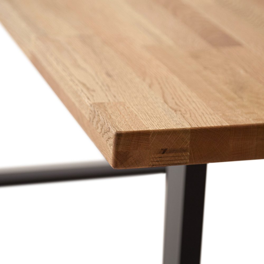 Lomadox Esstisch ZAMORA-06, Massivholztisch, 120x75 cm, Wildeiche massiv ge günstig online kaufen