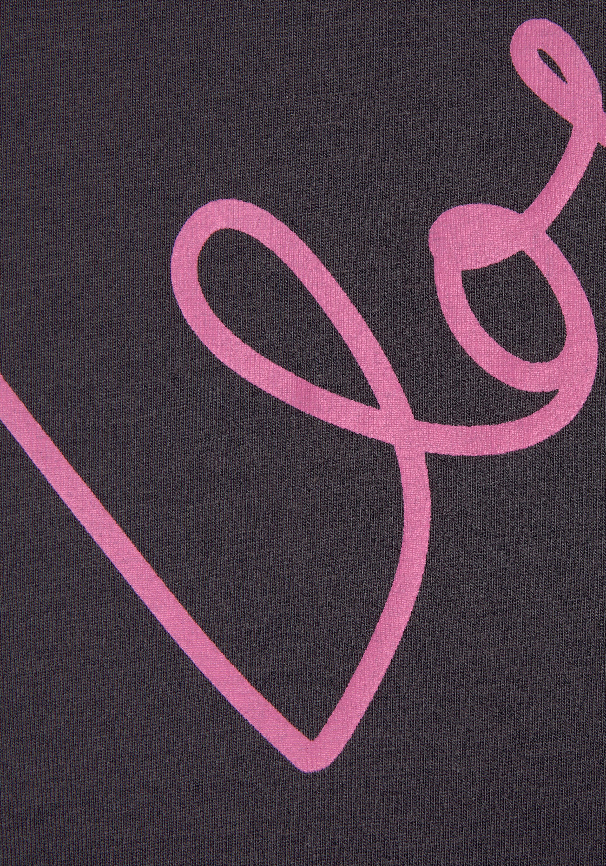 Vivance Dreams by Lascana Bigshirt mit Herzchendruck