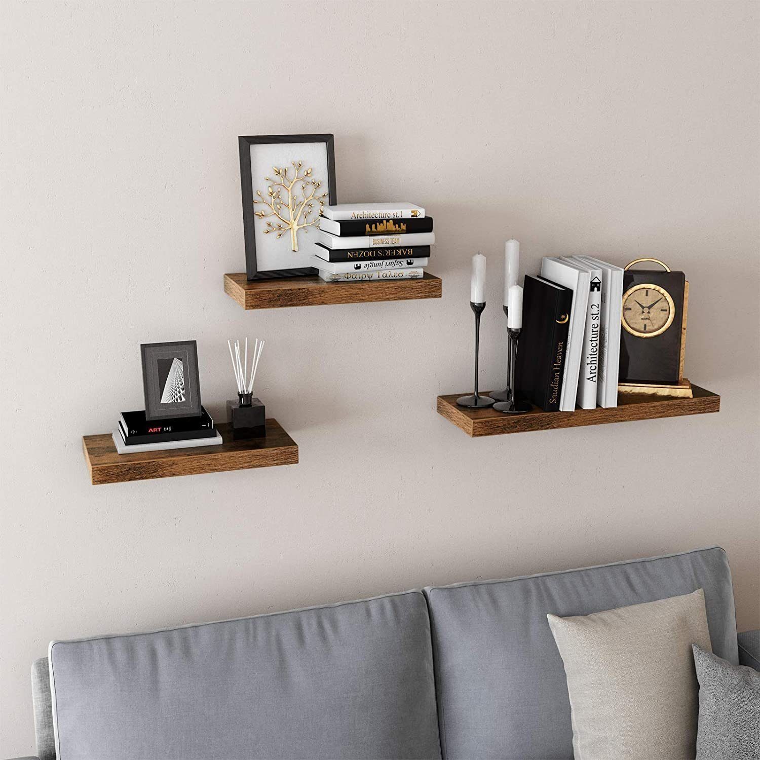 VASAGLE Wandregal, 2-tlg., Wandboard, Bereite 40 günstig online kaufen