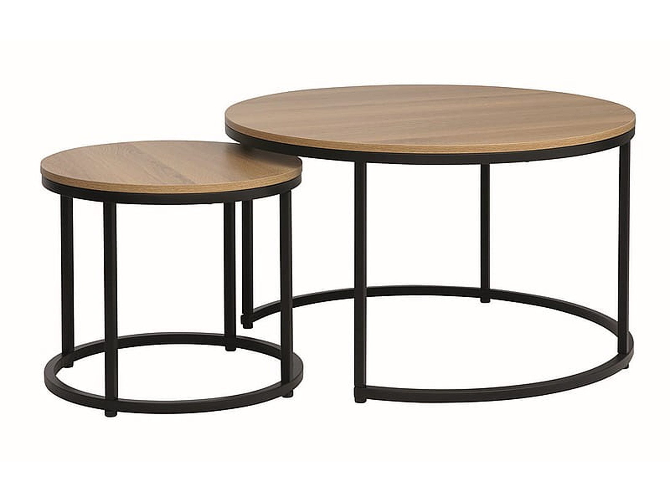 Couchtisch Design Wohnzimmertisch 2er Set Couchtisch GD-111 rund Tisch