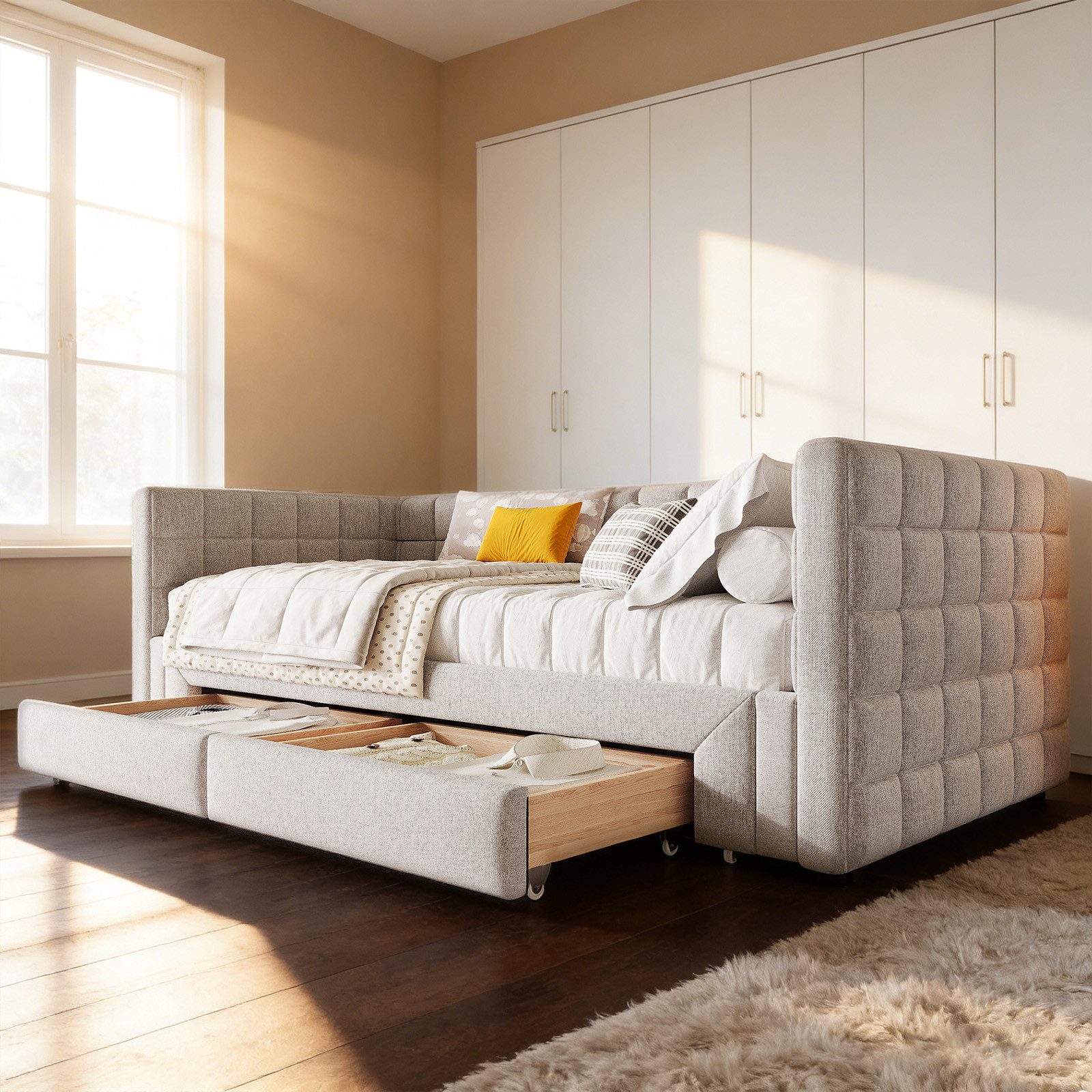 OKWISH Daybett Tagesbett,Sofabett,mit 2 Schubladen, Schlafsofa (Luxuriöses günstig online kaufen