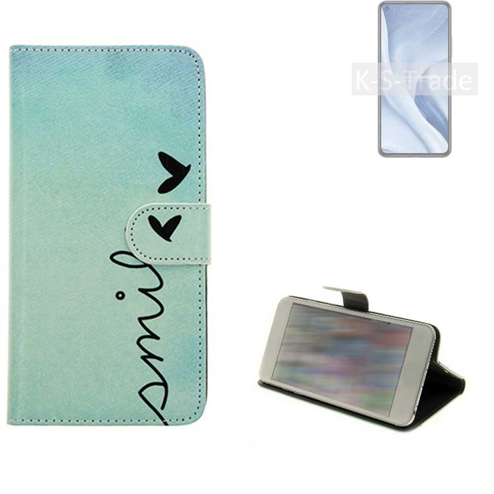 K-S-Trade Handyhülle für Xiaomi 11 Lite 5G NE, Schutz Hülle Handy Hülle Hülle Handyhülle cover bookstyle Etui
