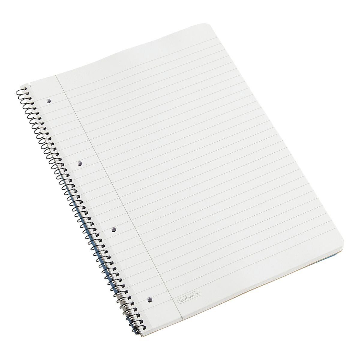 Herlitz Collegeblock, A4, 80 Blatt, mit Rand, Lochung und abgerundeten Ecken