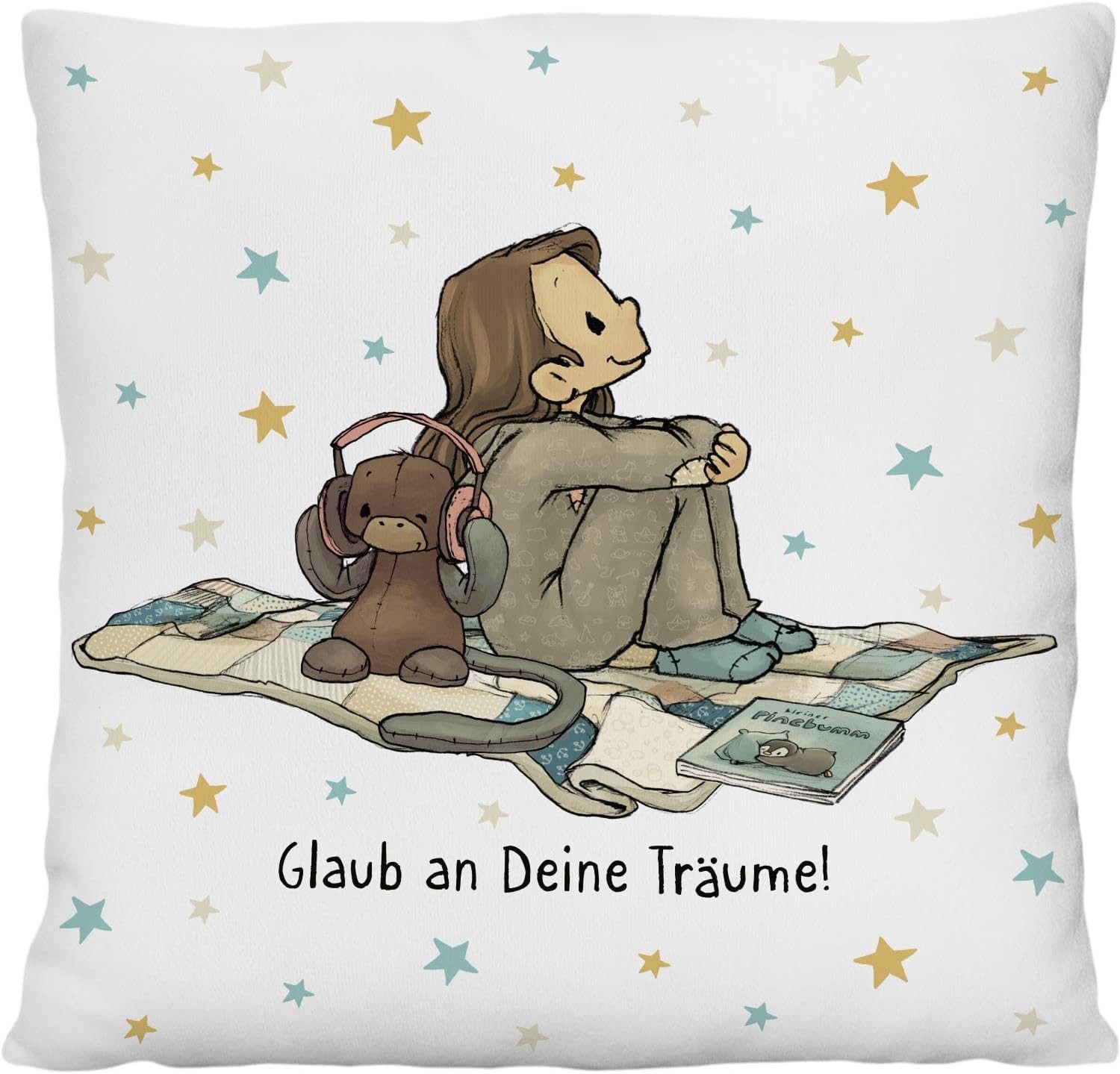 Sheepworld Kissenbezug Sheepworld Plüschkissen Kuschelkissen Kissen Geschenk für Kinder