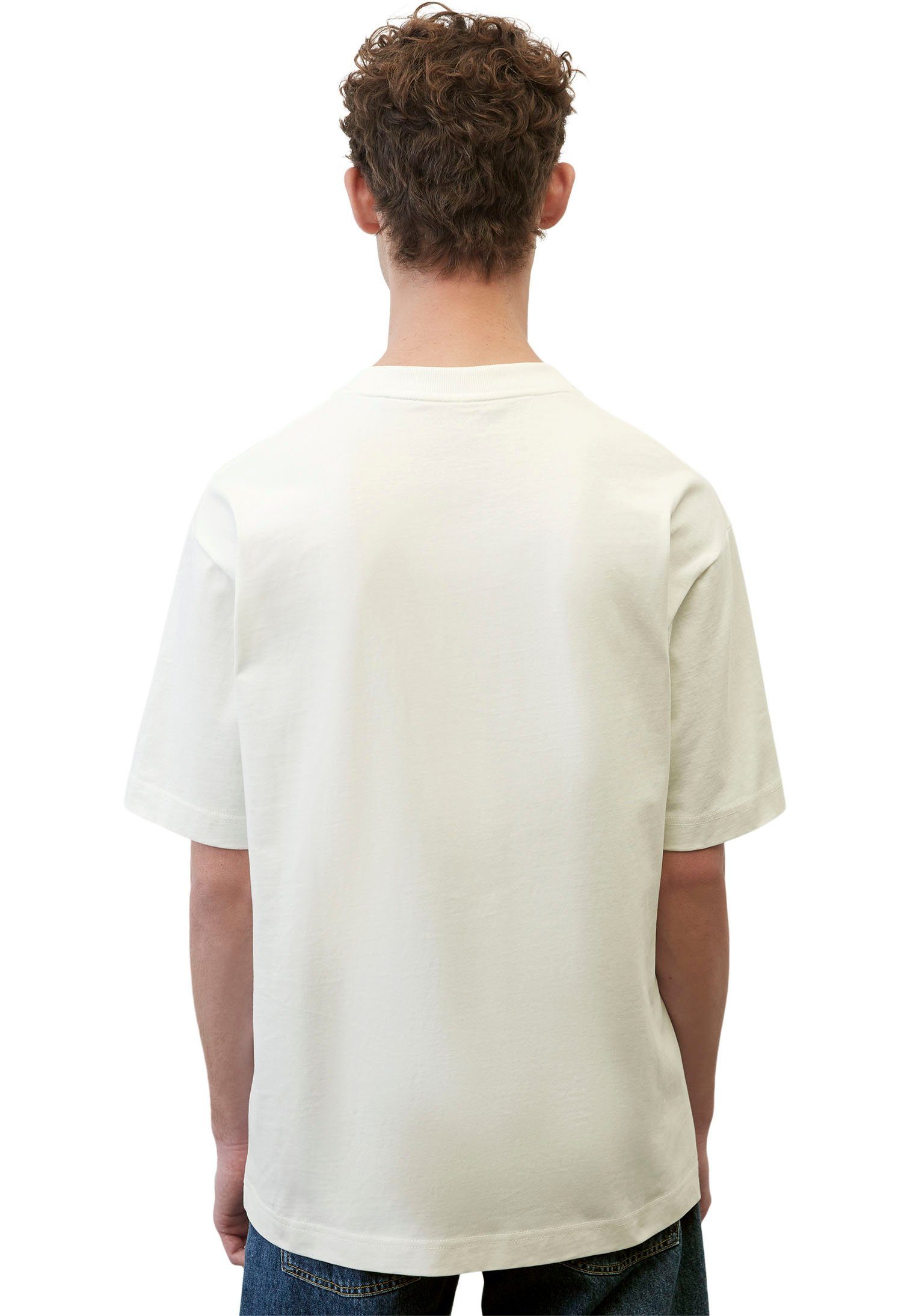 vorne O'Polo weiß mit Label-Stickerei Marc T-Shirt großer