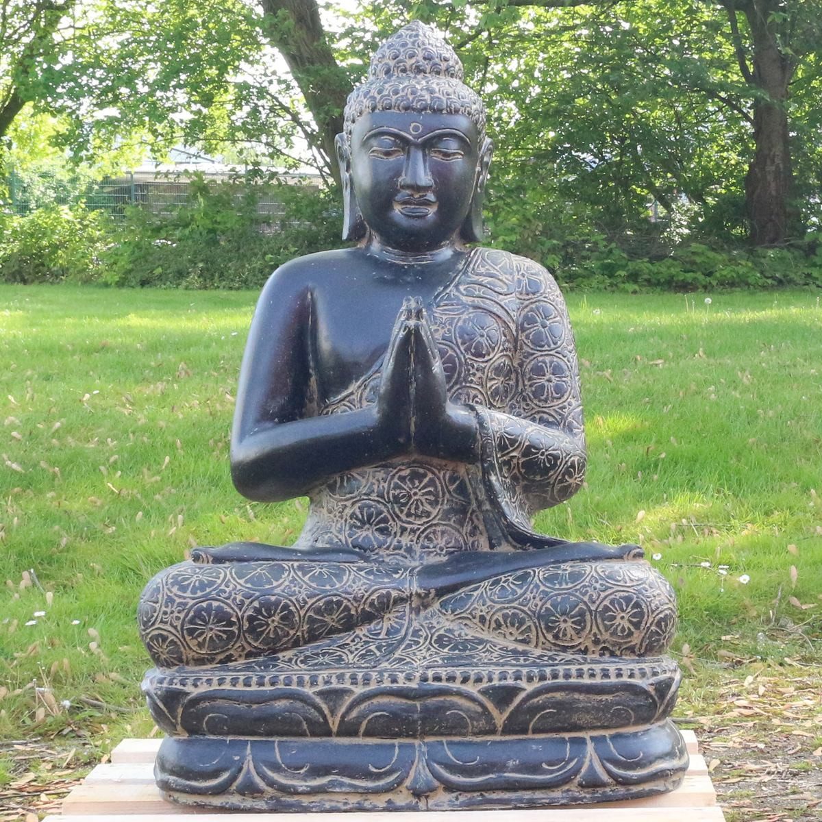 Oriental Galerie Dekofigur Sitzender Buddha Garten günstig online kaufen