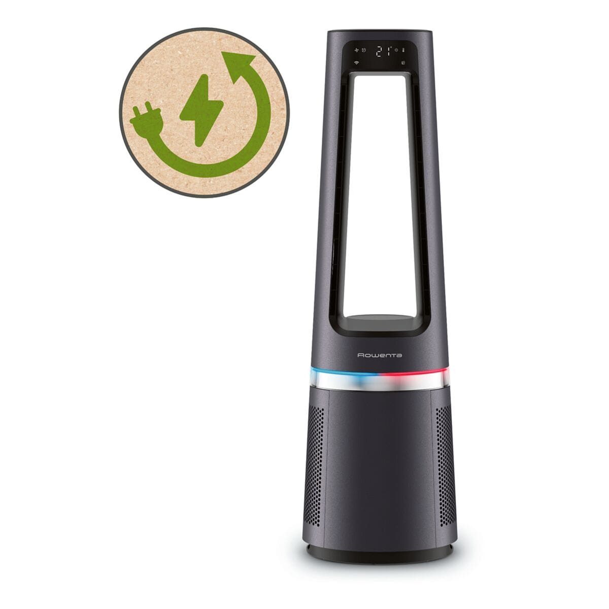 Rowenta Heizlüfter Eclipse 3-in-1 Connect QU5072, für Räume bis 50 m², 2000 W