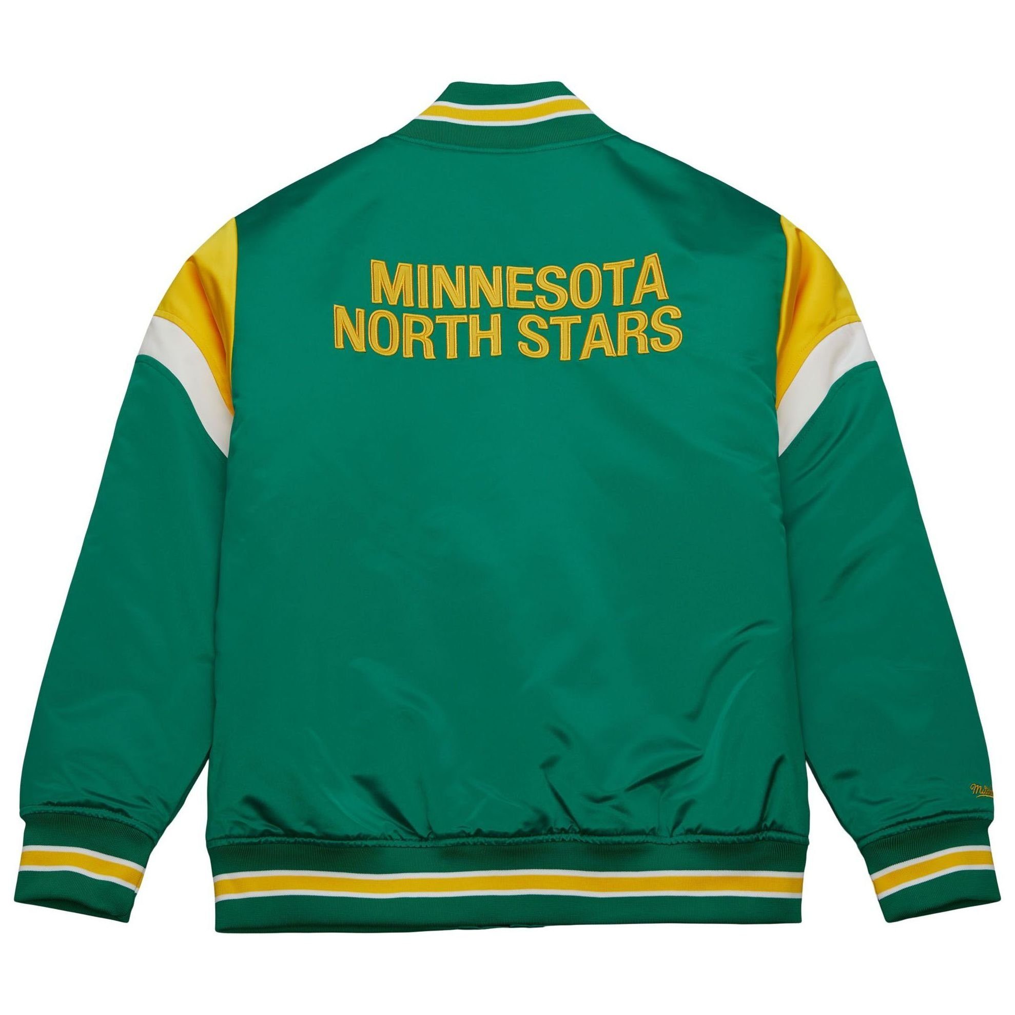 Minnesota Satin North Mitchell Collegejacke NHL Heavyweight Stars & Ness