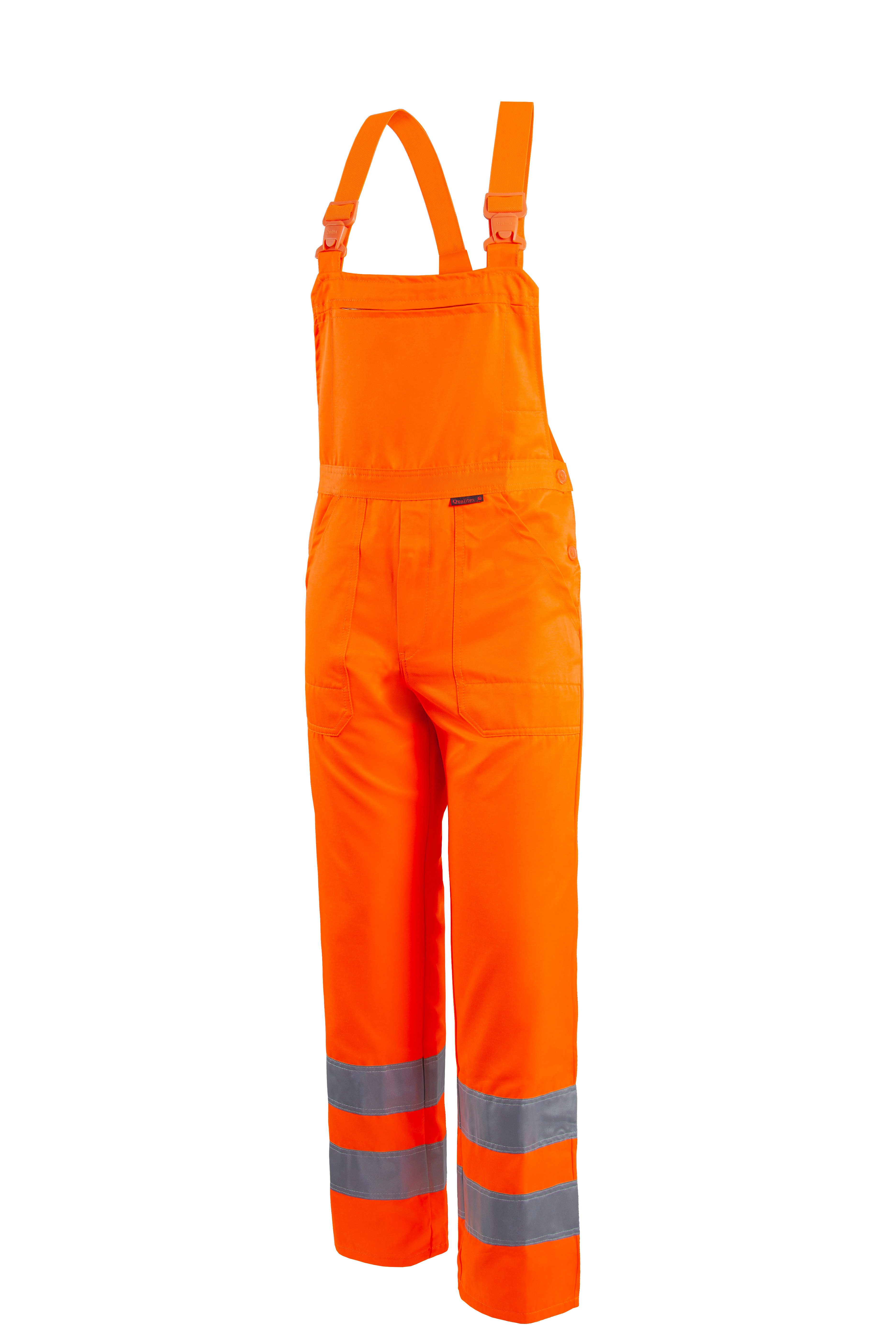 Qualitex Workwear Arbeitslatzhose WQ Latzhose aus faserverstätktem Mischgewebe (1-tlg) Latzhose MG 245 g - Warnschutz Blaumann