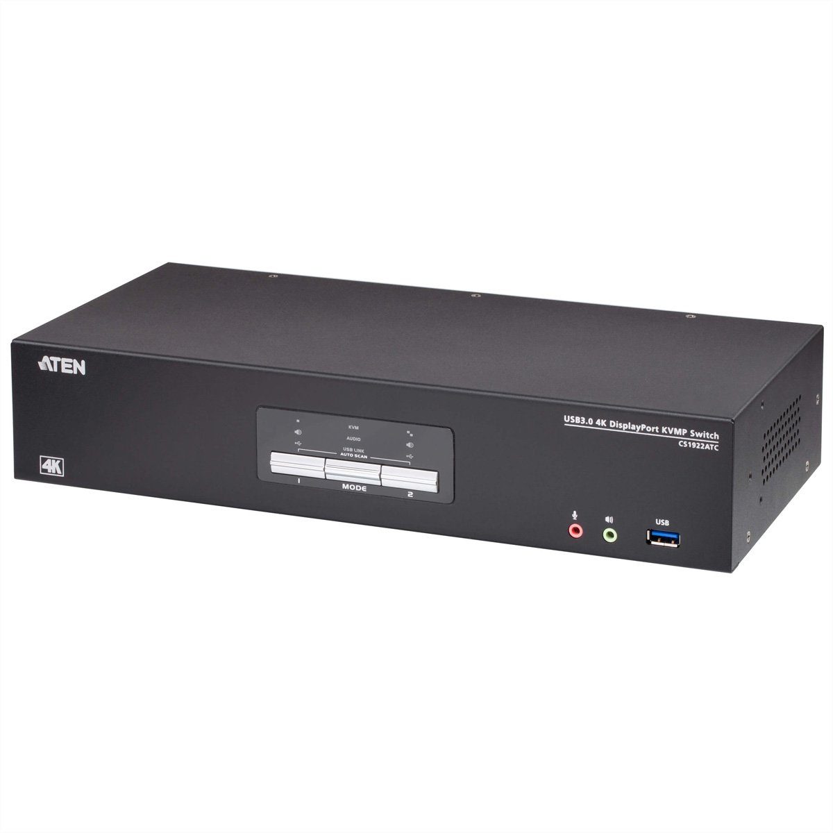 CS1922ATC 2-Port USB 3.0 4K DisplayPort KVM Switch für ATC Computer-Adapter