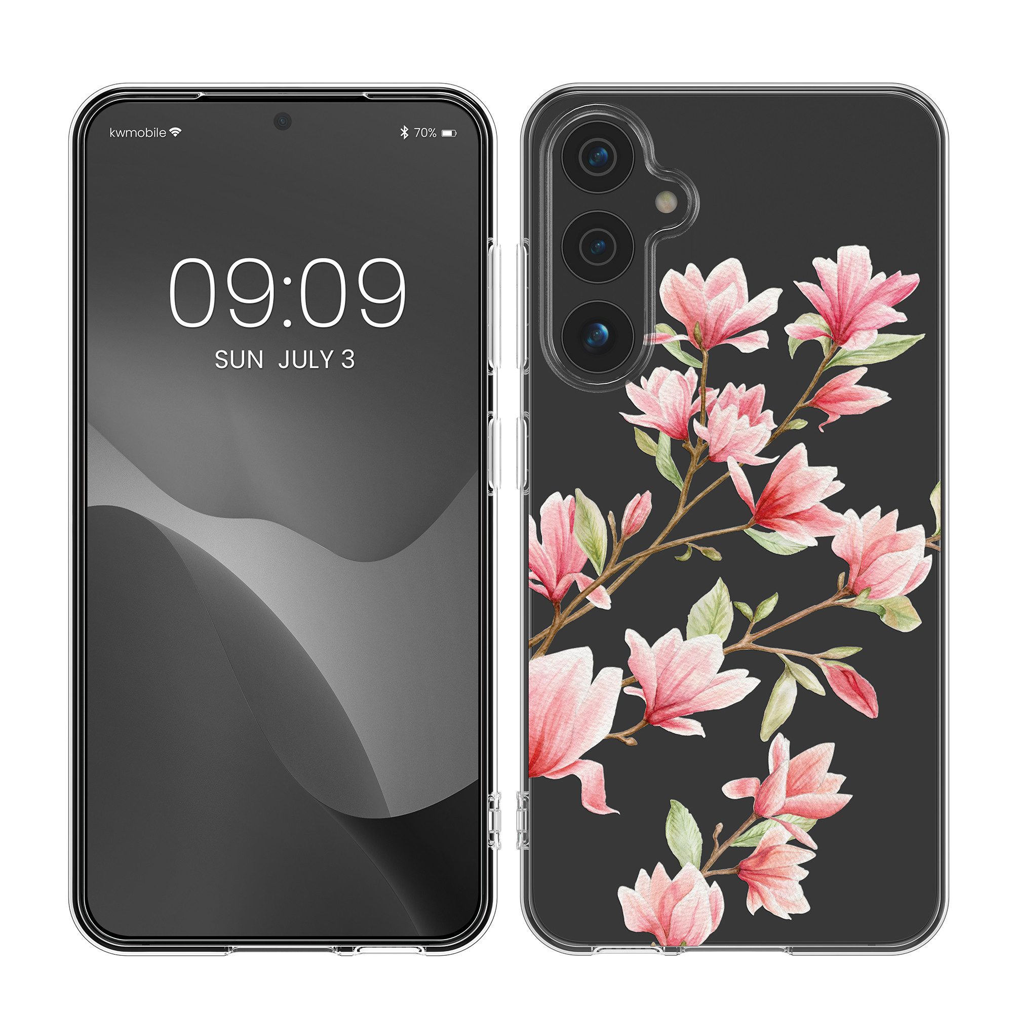 kwmobile Handyhülle Case für Samsung Galaxy A55 5G, Hülle Silikon transparent - Silikonhülle