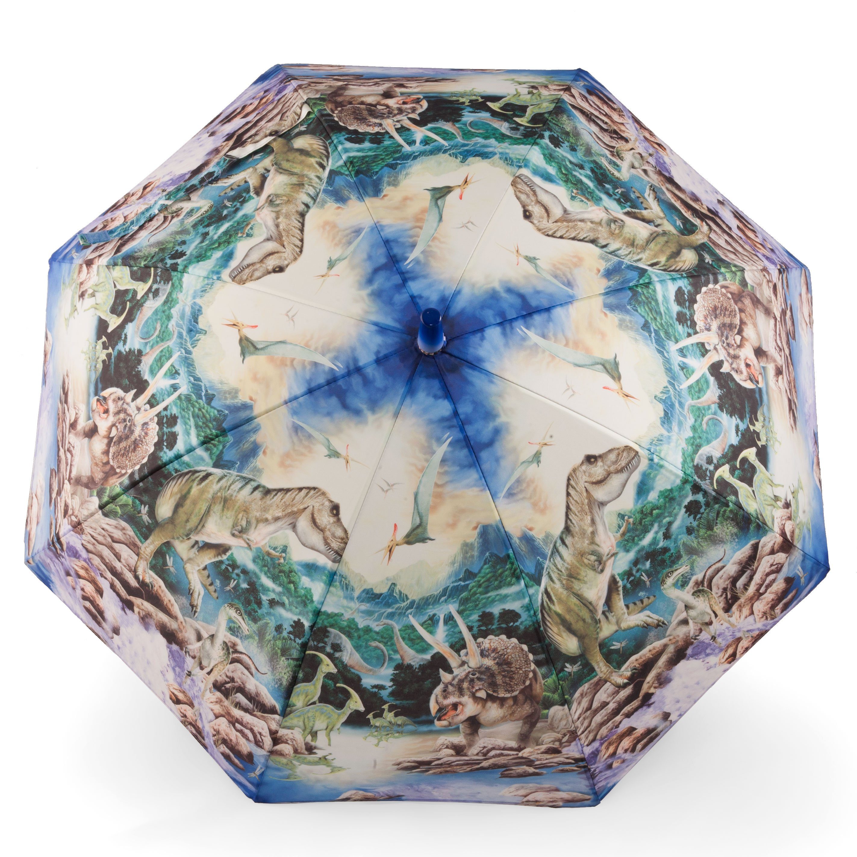 ROSEMARIE SCHULZ Heidelberg Stockregenschirm Kinderschirm für Jungen Motiv Dinosaurier, Leicht