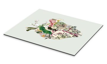 Posterlounge XXL-Wandbild Bianca Green, Botanisches Herz, Vintage Grafikdesign