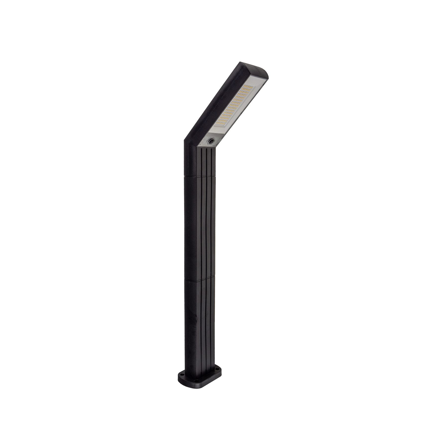 ChiliTec LED Solarleuchte CHILITEC Solar LED-Pollerleuchte SWL-78, 1,8 W, 3000 K, IP44, schwarz