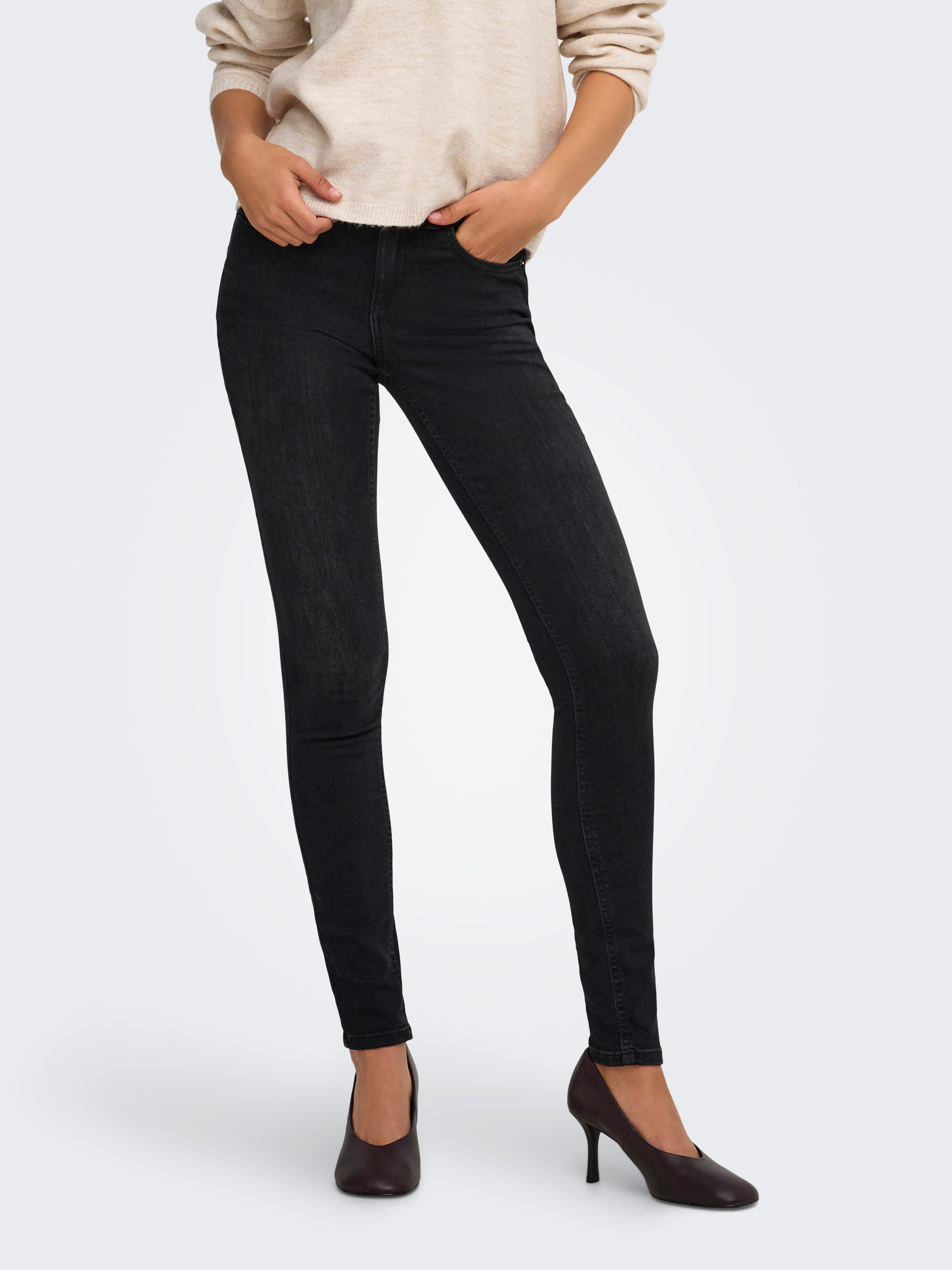 ONLY Skinny-fit-Jeans ONLBLUSH MID WAIST SKINNY DNM BOX Baumwollmischung, skinny fit, mittlere Taille